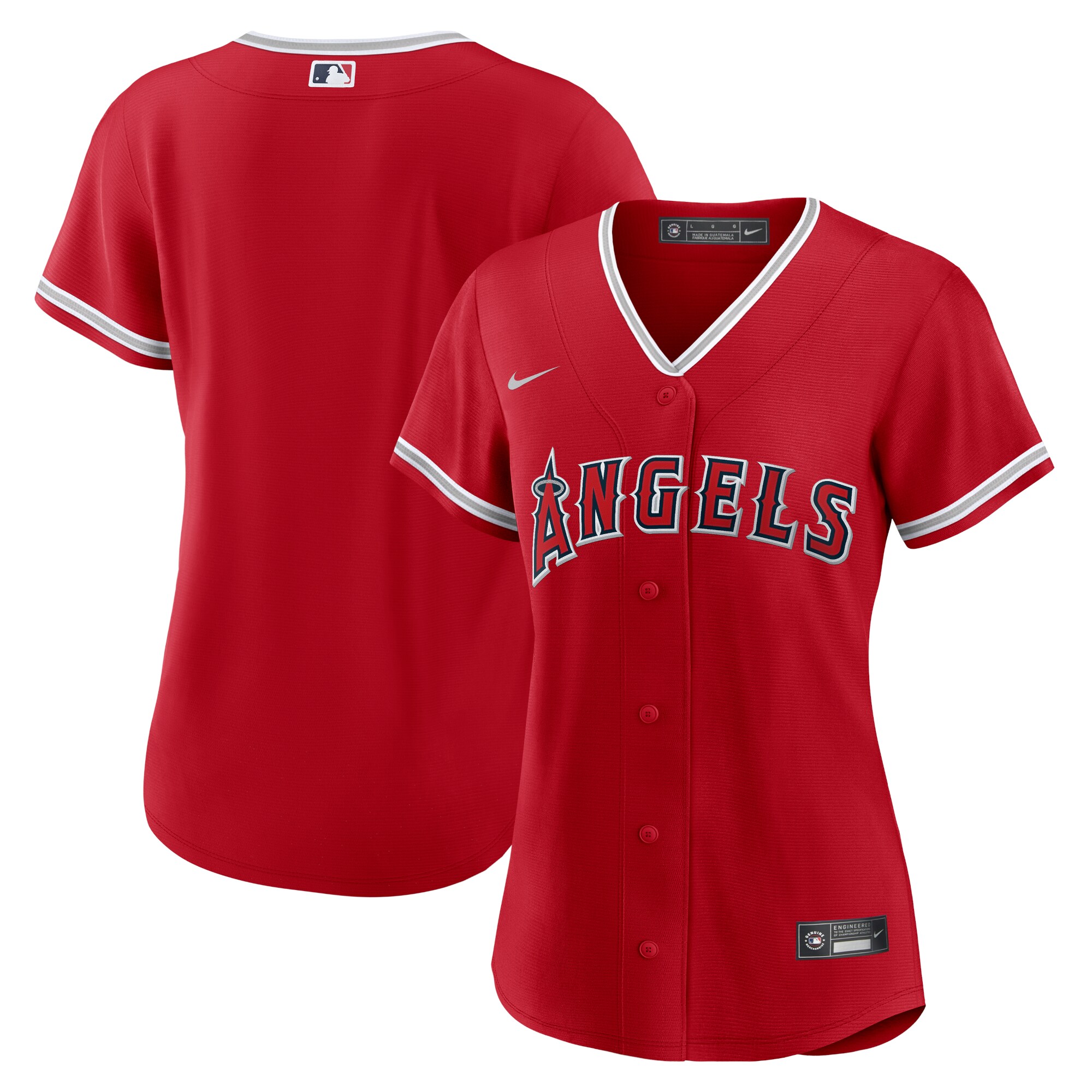Los Angeles Angels Red Alternate Team MLB Jersey Women's