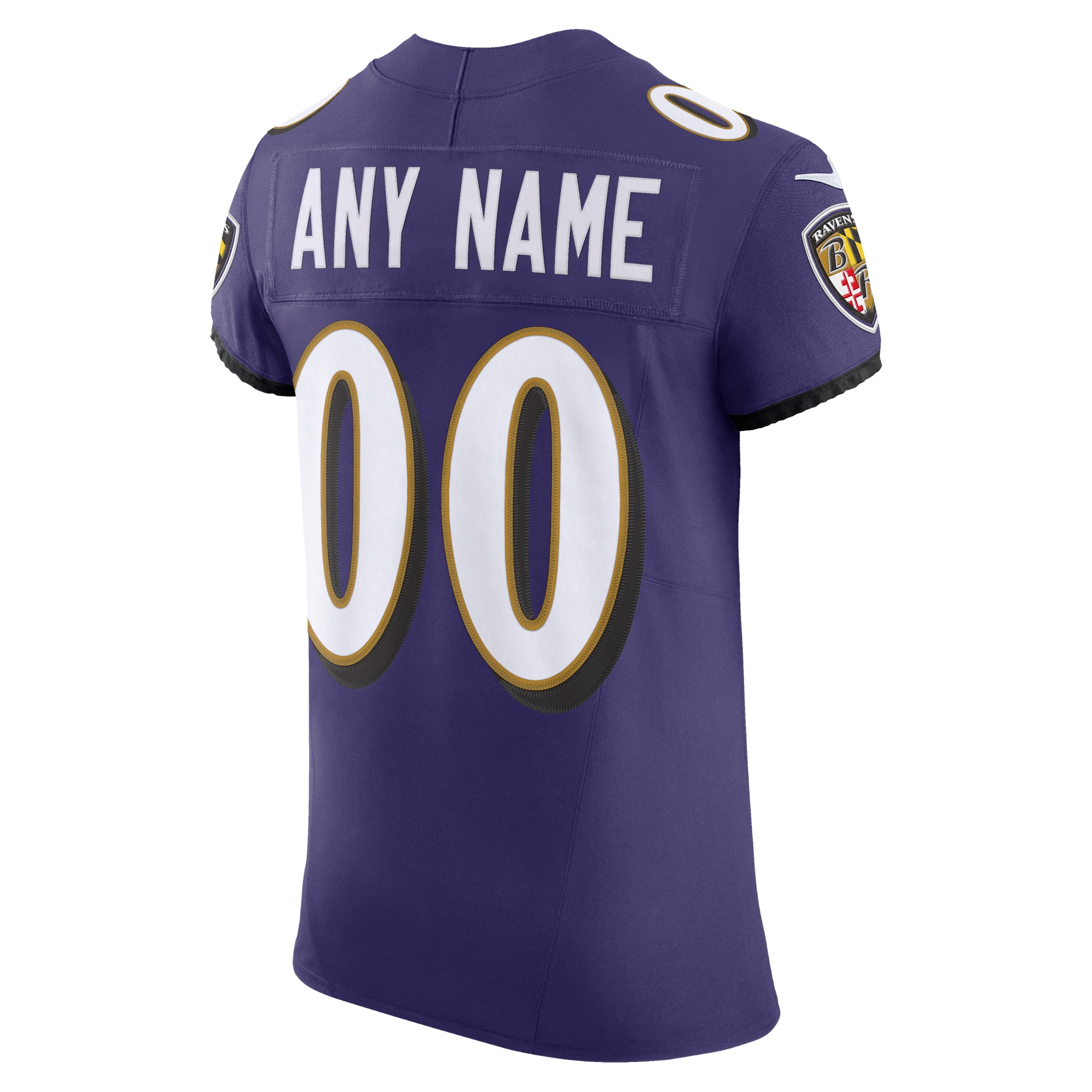 Baltimore Ravens Purple Vapor F.U.S.E. Elite Custom NFL Jersey Men's