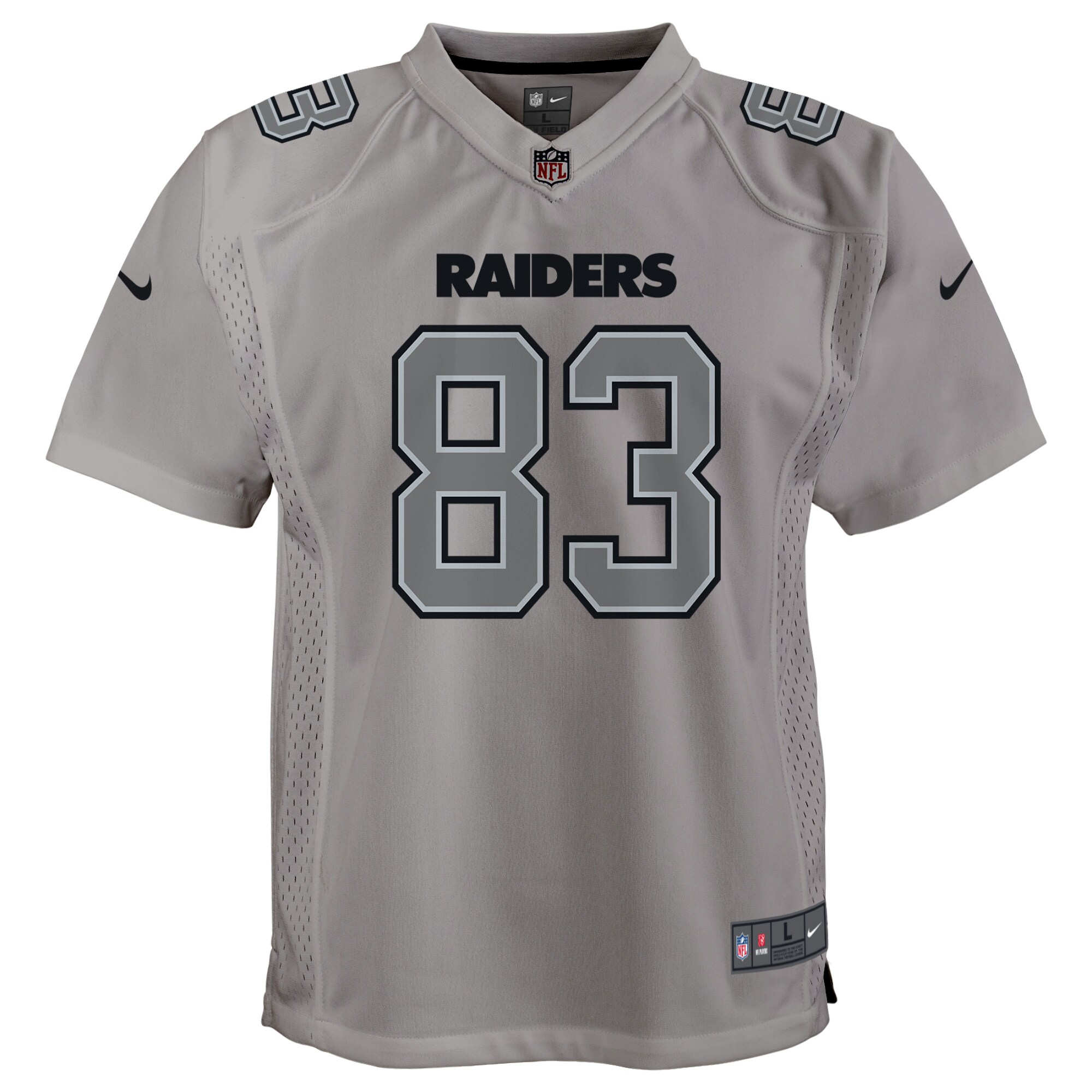 Las Vegas Raiders Darren Waller Gray Atmosphere Game NFL Jersey Youth
