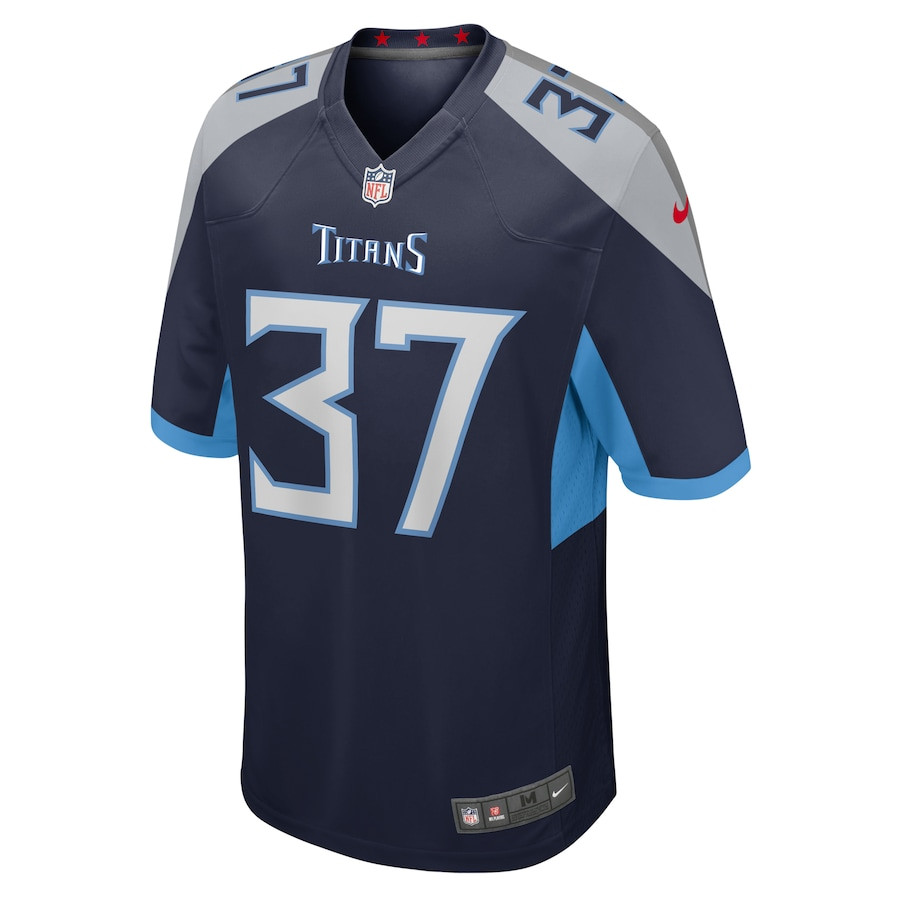 Amani Hooker 37 Tennessee Titans Game Navy NFL Jersey Men's