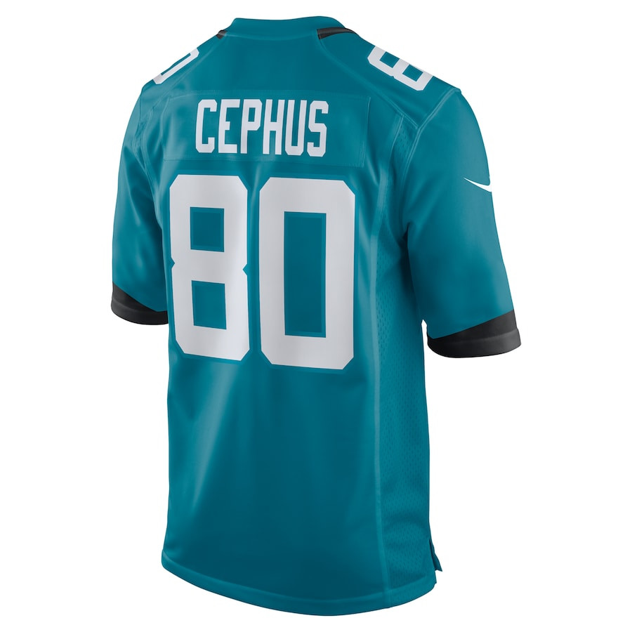 Joshua Cephus 80 Jacksonville Jaguars Team Game Teal NFL Jersey Men's