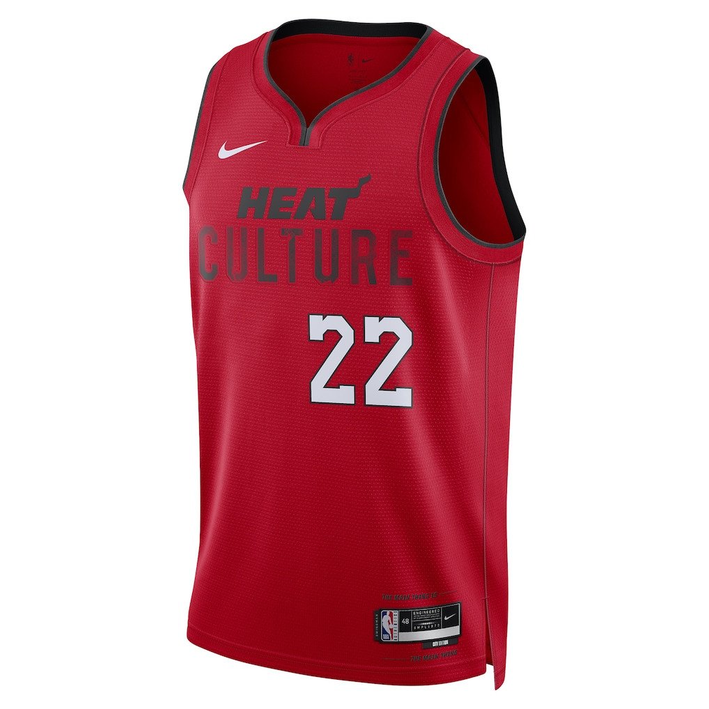 Jimmy Butler 22 Miami Heat Unisex 2024/25 Swingman Player City Edition Red NBA Jersey Unisex