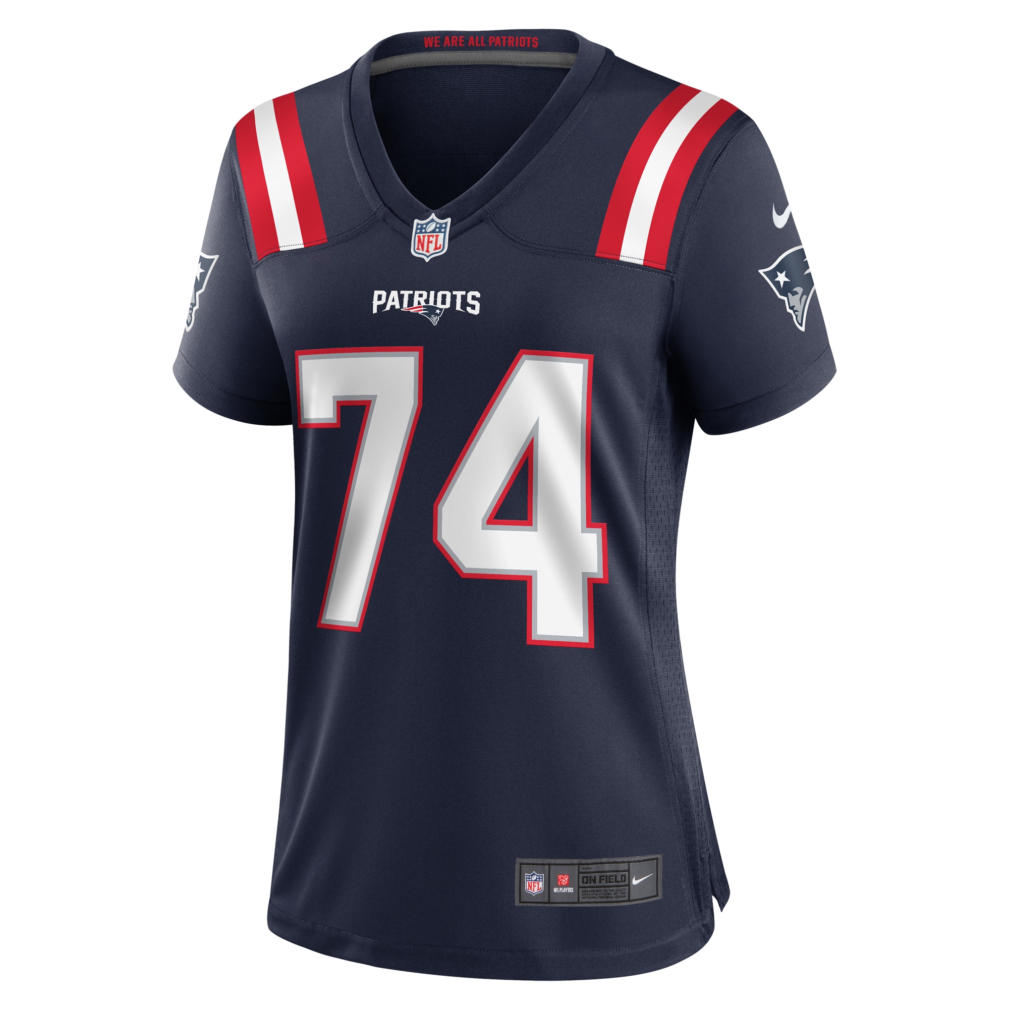 New England Patriots Riley Reiff Navy Game NFL Jersey Women's