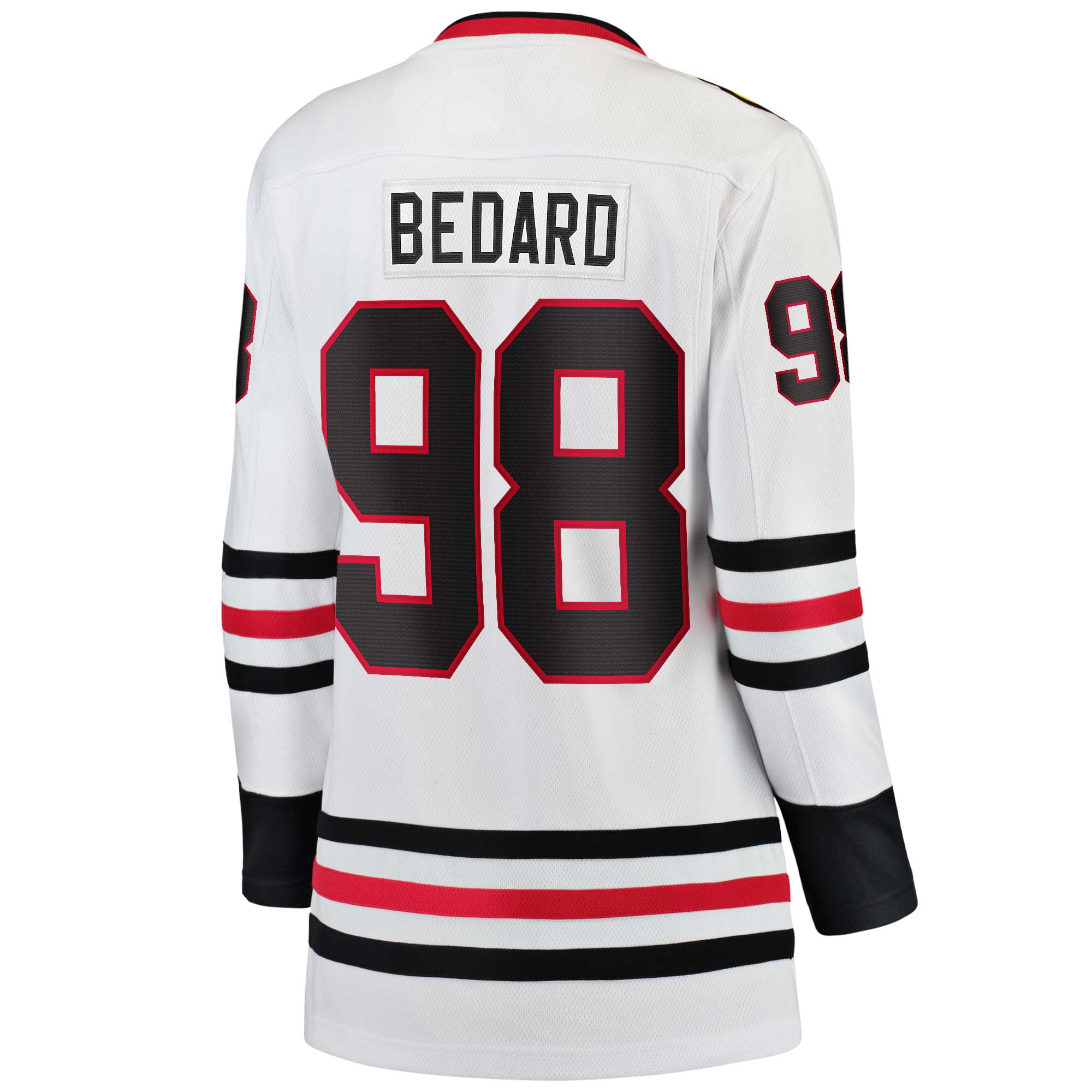 Chicago Blackhawks Connor Bedard White Away Premier Breakaway Player NHL Jersey Women's