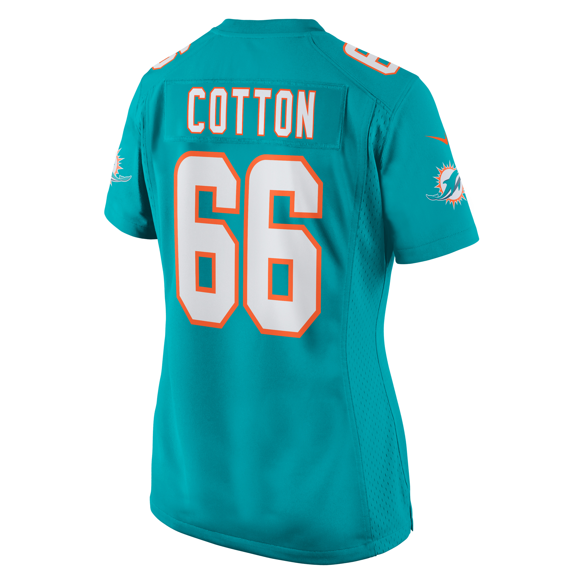 Miami Dolphins Lester Cotton Sr. Aqua Home Game Player NFL Jersey Women's