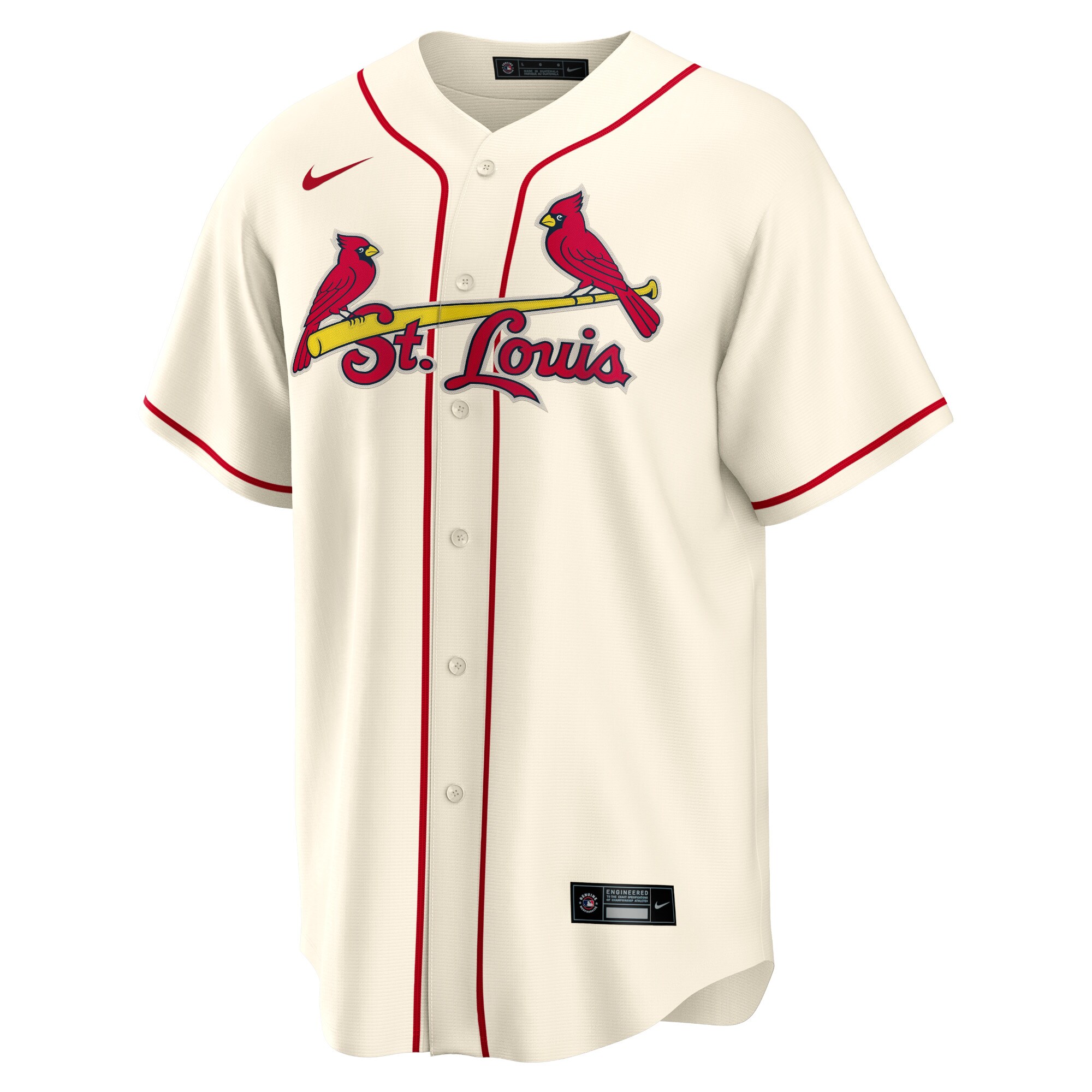 St. Louis Cardinals Nolan Arenado Cream Alternate Official Player MLB Jersey Men's