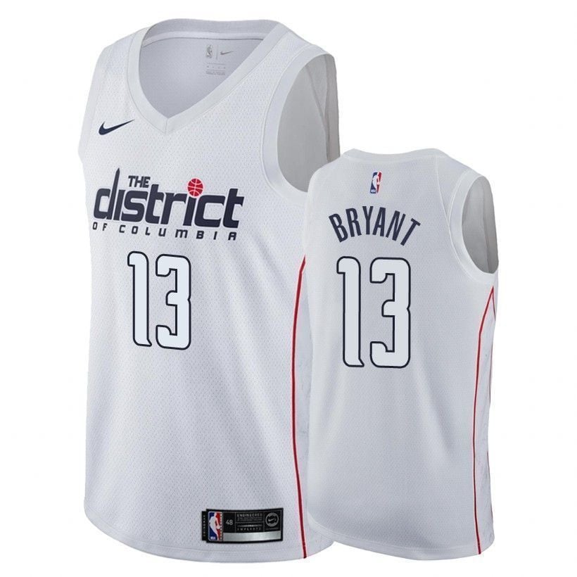 Washington Wizards Thomas Bryant 13 Cit White NBA Jersey Men's