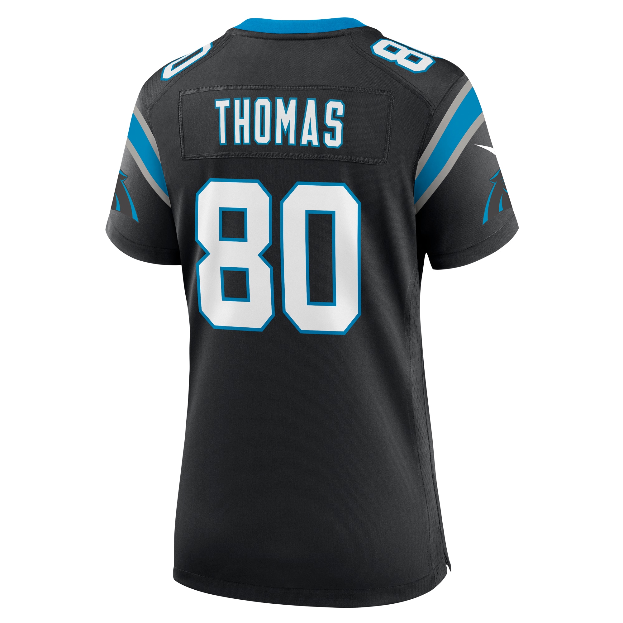 Carolina Panthers Ian Thomas Black Team Game NFL Jersey Women's