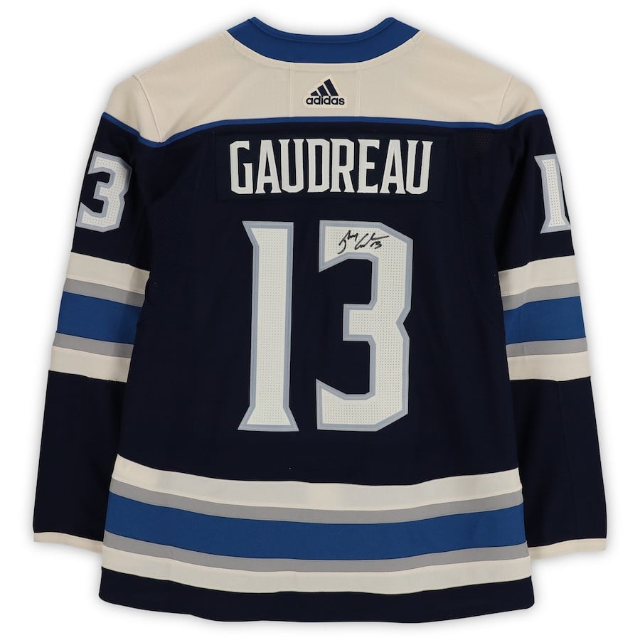 Johnny Gaudreau 13 Signature Columbus Blue Jackets Alternate Men NHL Jersey Men's
