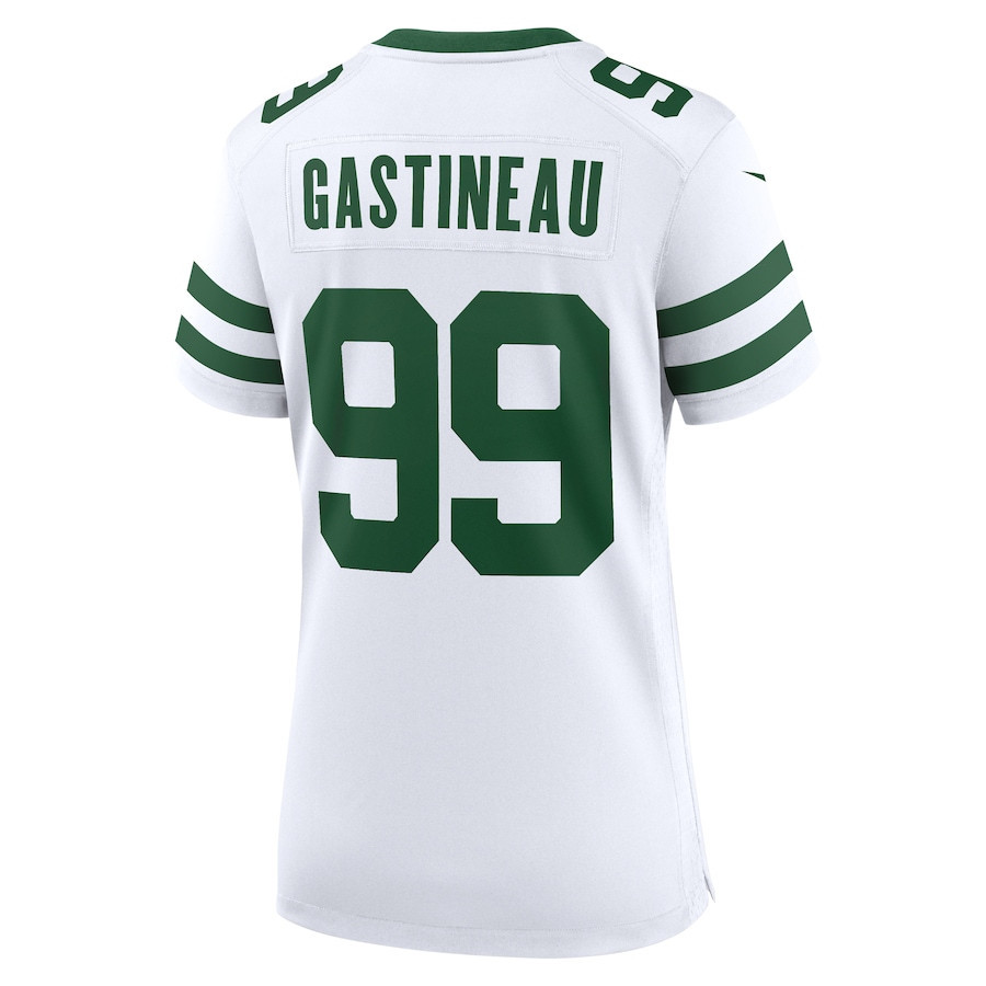 Mark Gastineau 99 New York Jets Game Retired Player Women, White NFL Jersey Women's