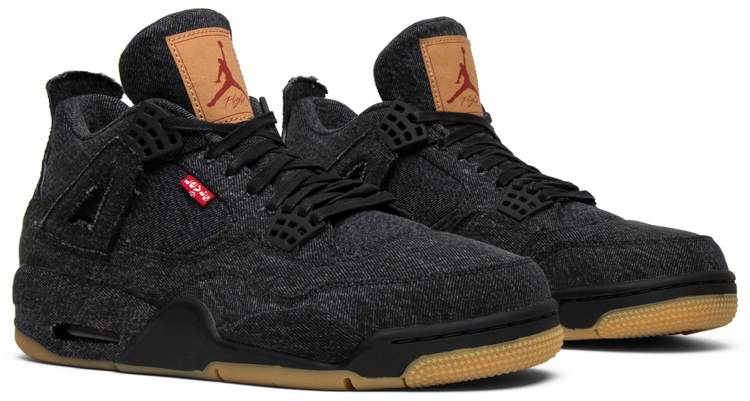 Levi s x Air Jordan 4 Retro Black Denim AO2571-001