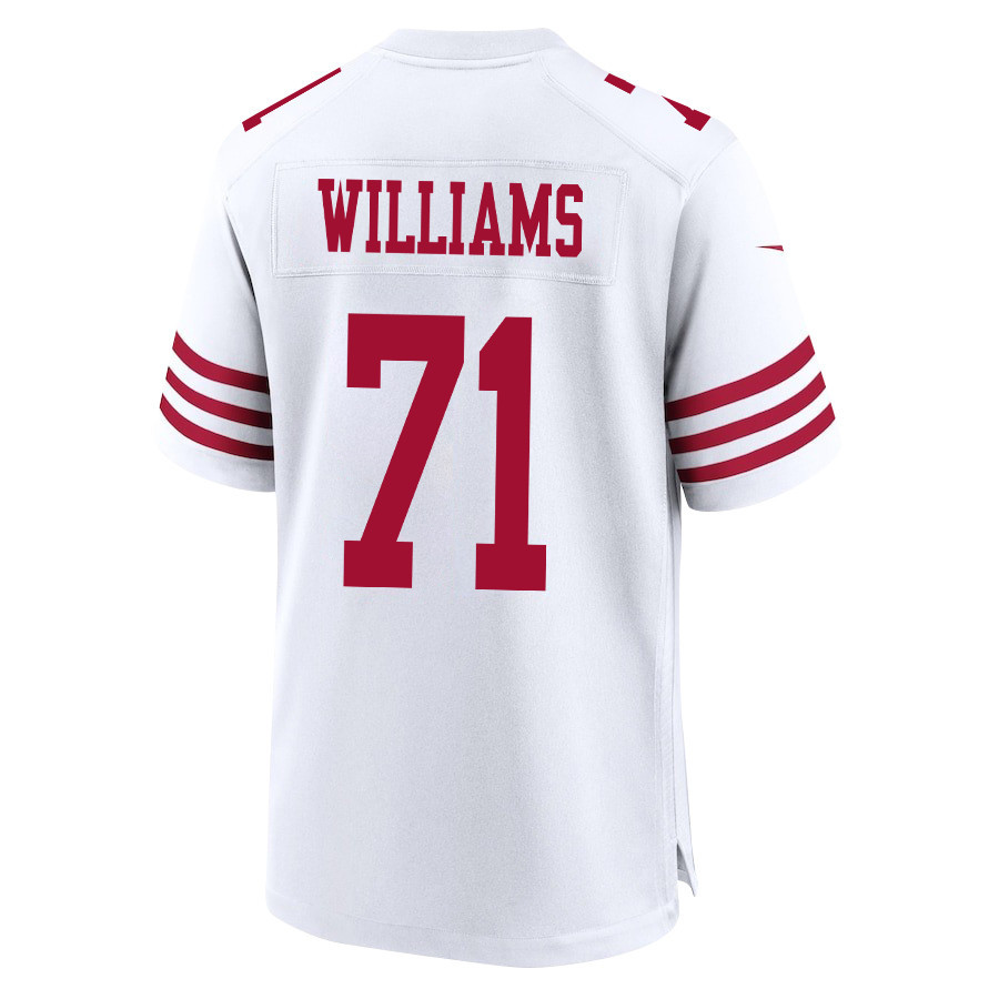 Trent Williams 71 San Francisco 49ers NFC Champions Patch Game White NFL Jersey Men's