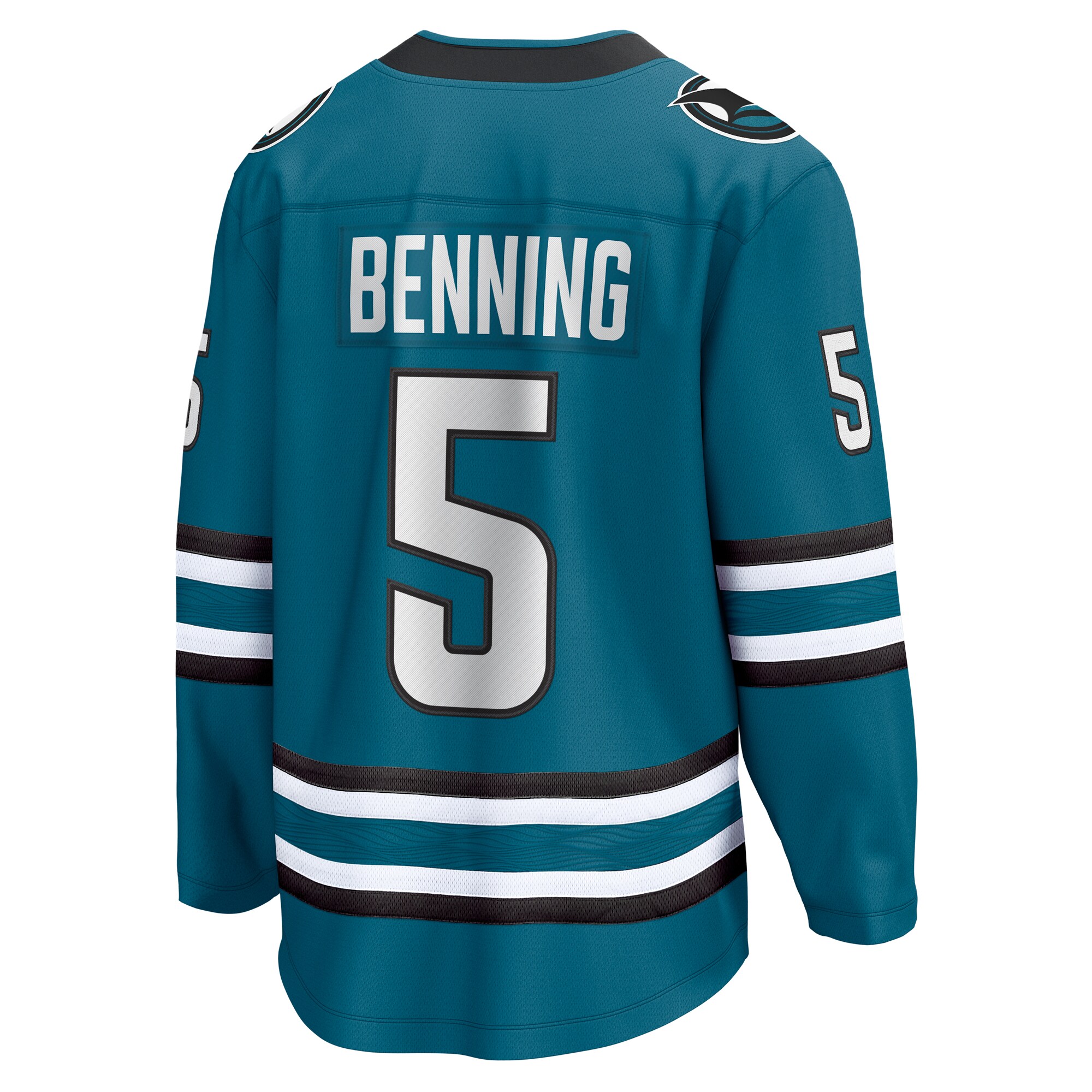San Jose Sharks Matt Benning Teal Home Breakaway NHL Jersey Men's