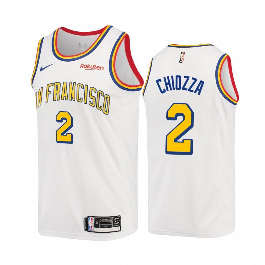 Chris Chiozza Golden State Warriors Classi White 2 NBA Jersey Men's