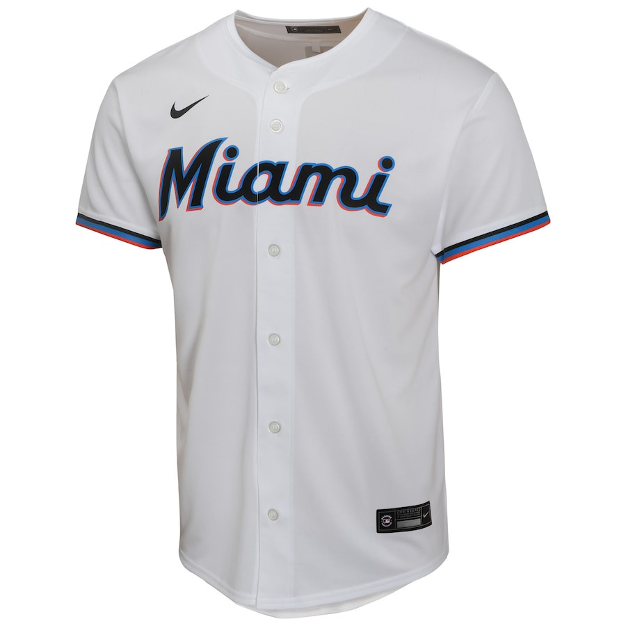 Jazz Chisholm Jr. 2 Miami Marlins Home Game White MLB Jersey Youth