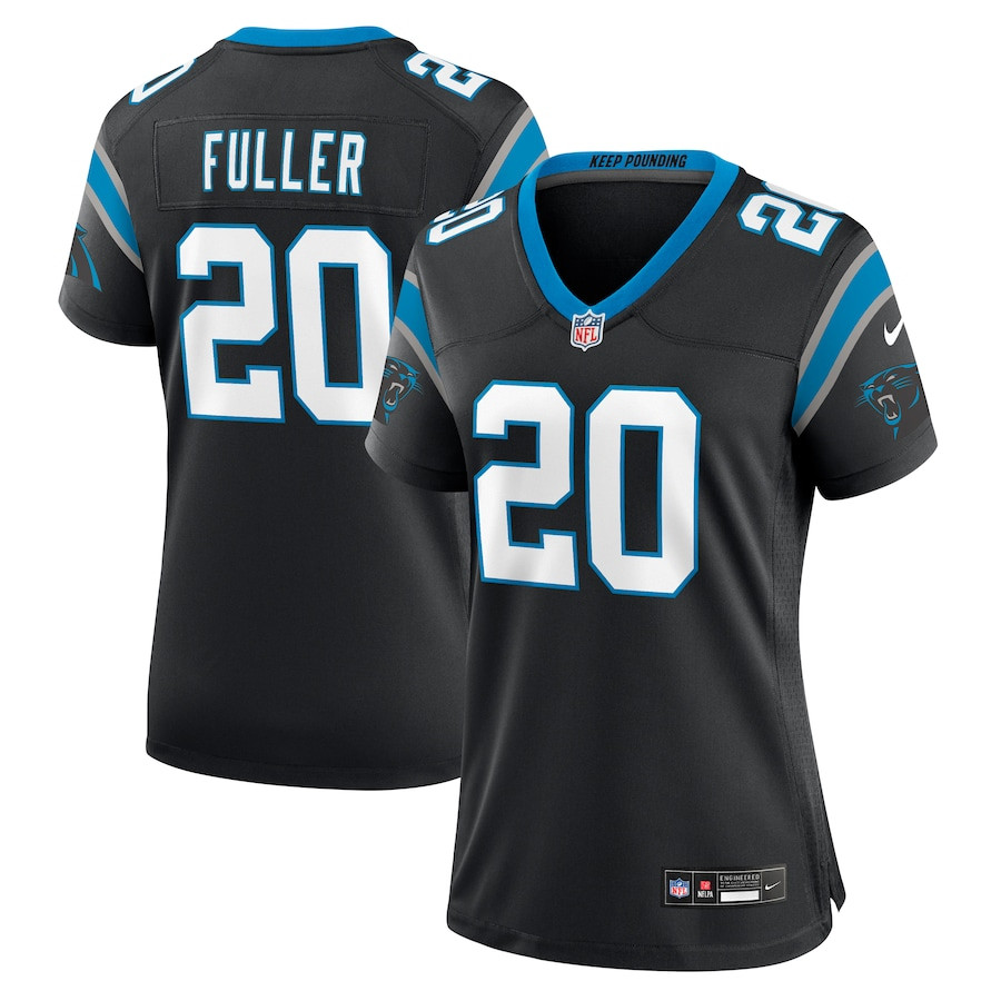 Jordan Fuller 20 Carolina Panthers Game Black NFL Jersey Women's