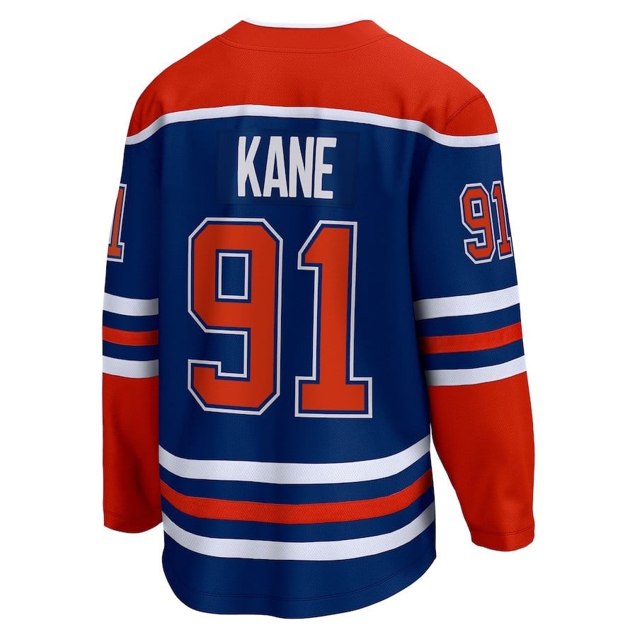 Evander Kane 91 Edmonton Oilers 2024 Stanley Cup Final Home Breakaway Player Royal NHL Jersey Men's