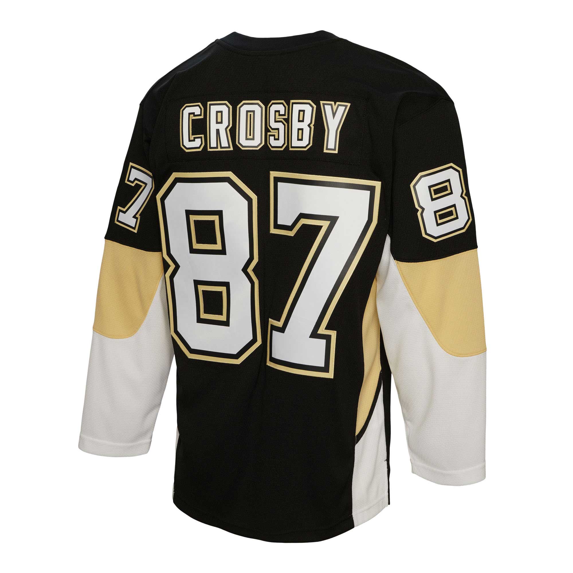 Pittsburgh Penguins Sidney Crosby Mitchell Ness Black Captain Patch 2008/09 Blue Line Player NHL Jersey Men's