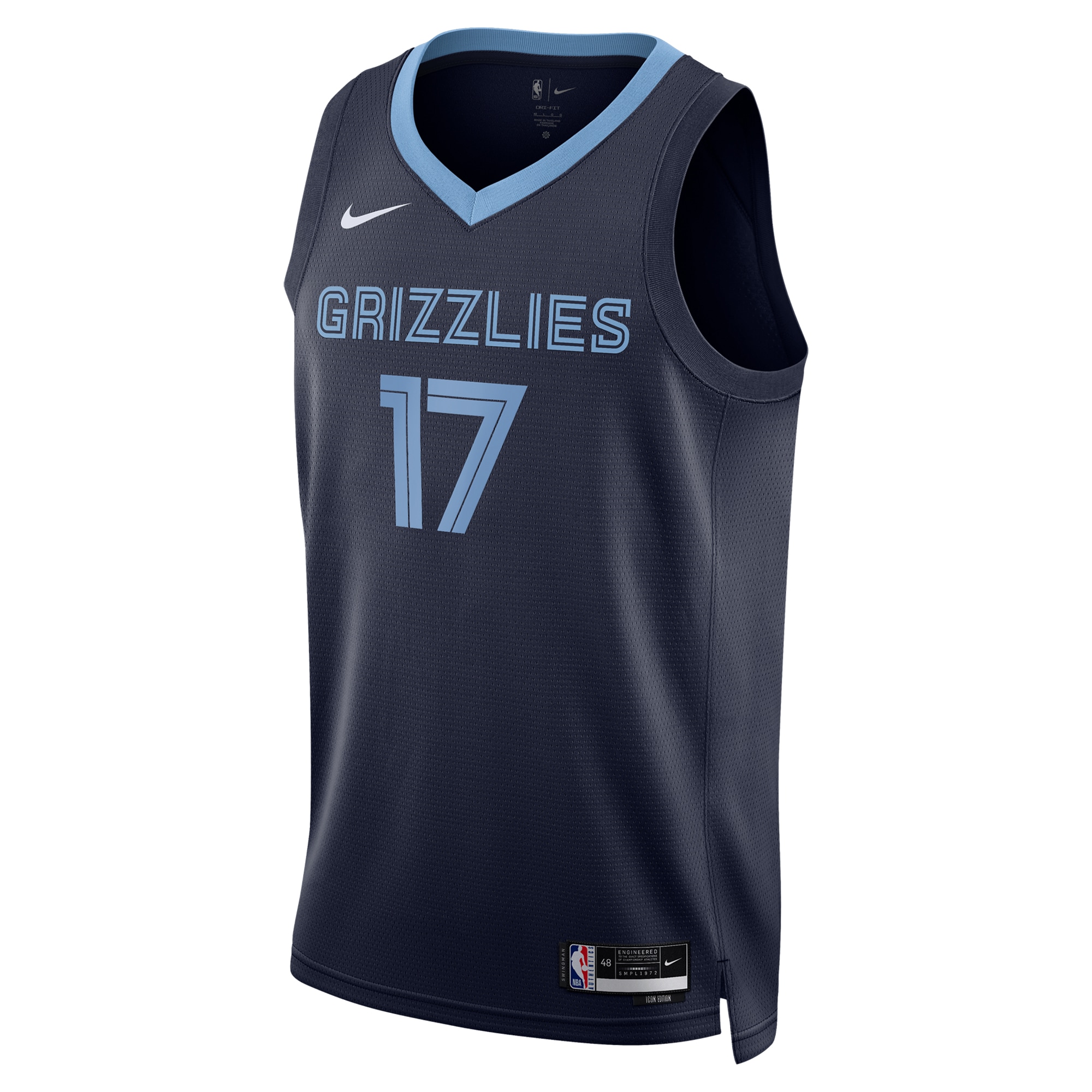 Memphis Grizzlies Icon Edition Swingman Navy Yuki Kawamur Unisex NBA Jersey Unisex