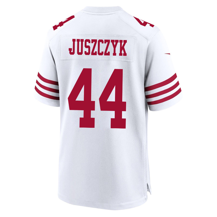 Kyle Juszczyk 44 San Francisco 49ers NFC Champions Patch Game White NFL Jersey Men's