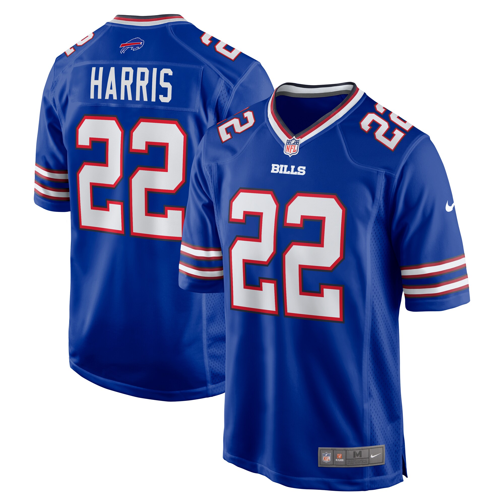 Buffalo Bills Damien Harris Royal Game Player NFL Jersey Men's