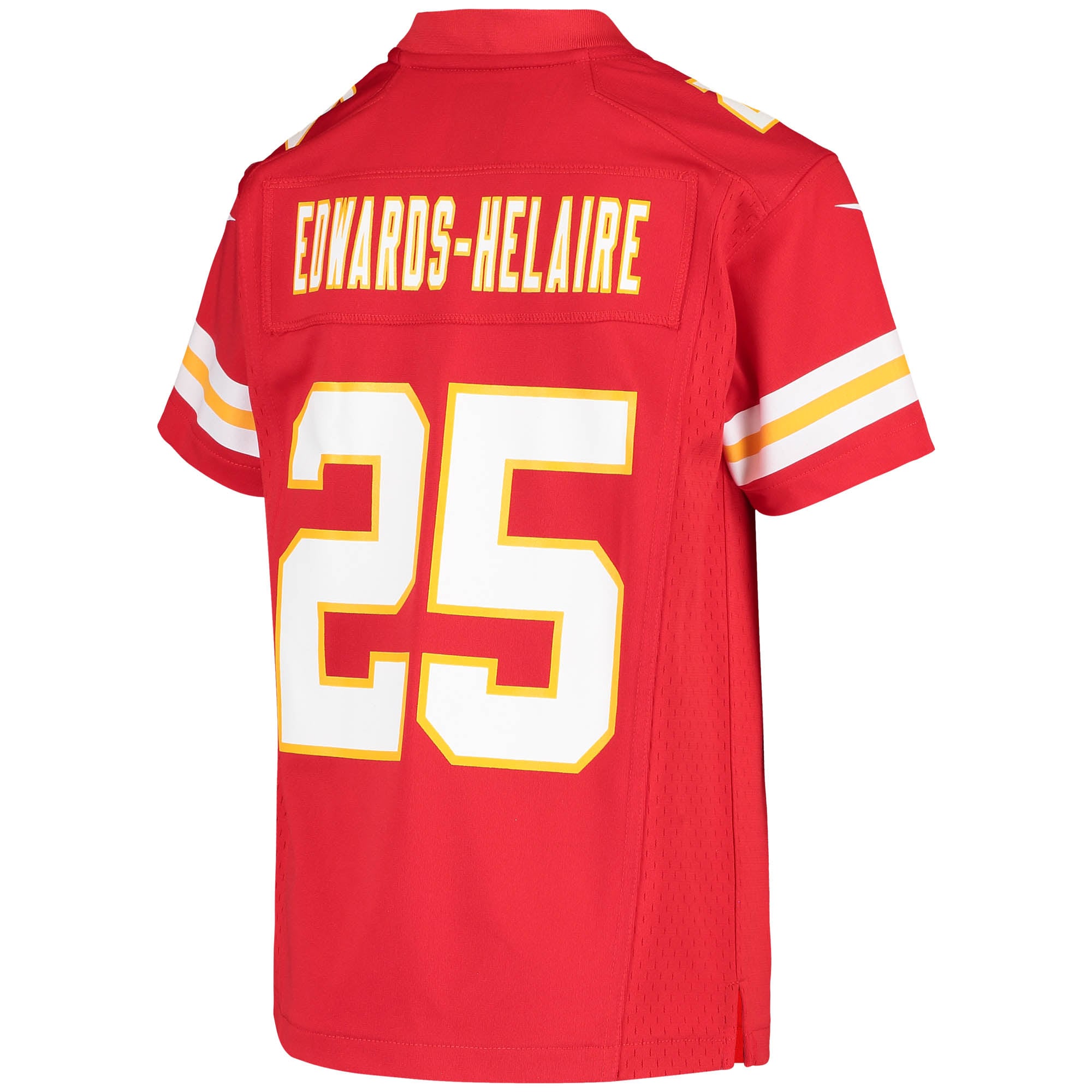 Kansas City Chiefs Clyde Edwards-Helaire Red Game NFL Jersey Youth