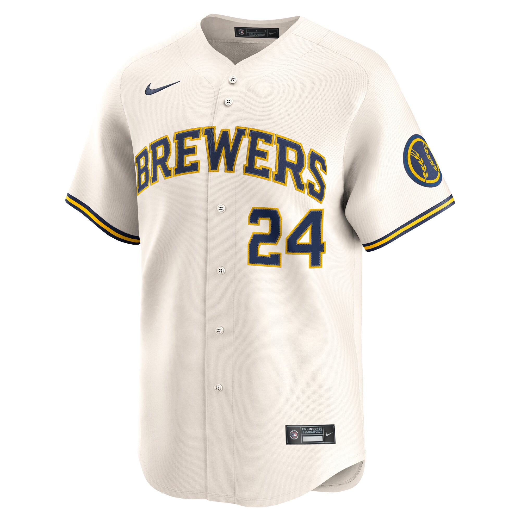 Milwaukee Brewers William Contreras Cream Alternate Limited Player MLB Jersey Men's