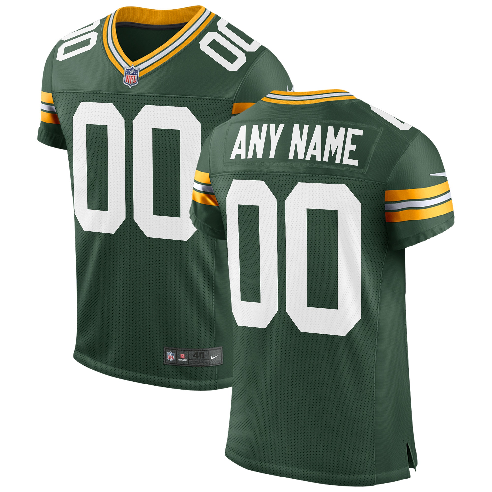 Green Bay Packers Nike Classic Custom Elite Jersey - Green