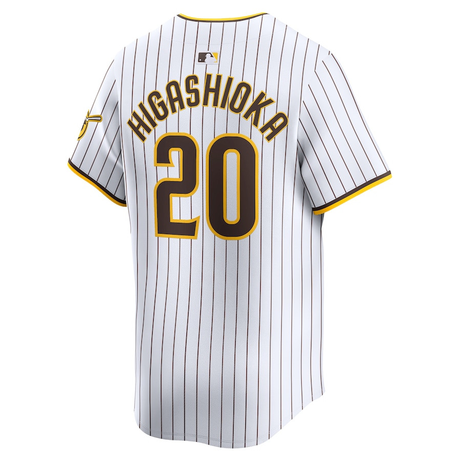 Kyle Higashioka 20 San Diego Padres Home Limited Player White MLB Jersey Men's