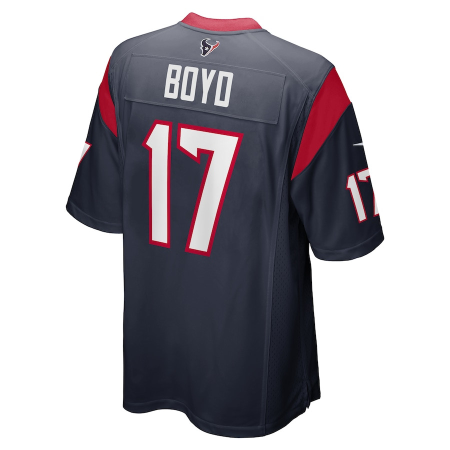 Kris Boyd 17 Houston Texans Game Navy NFL Jersey Men's