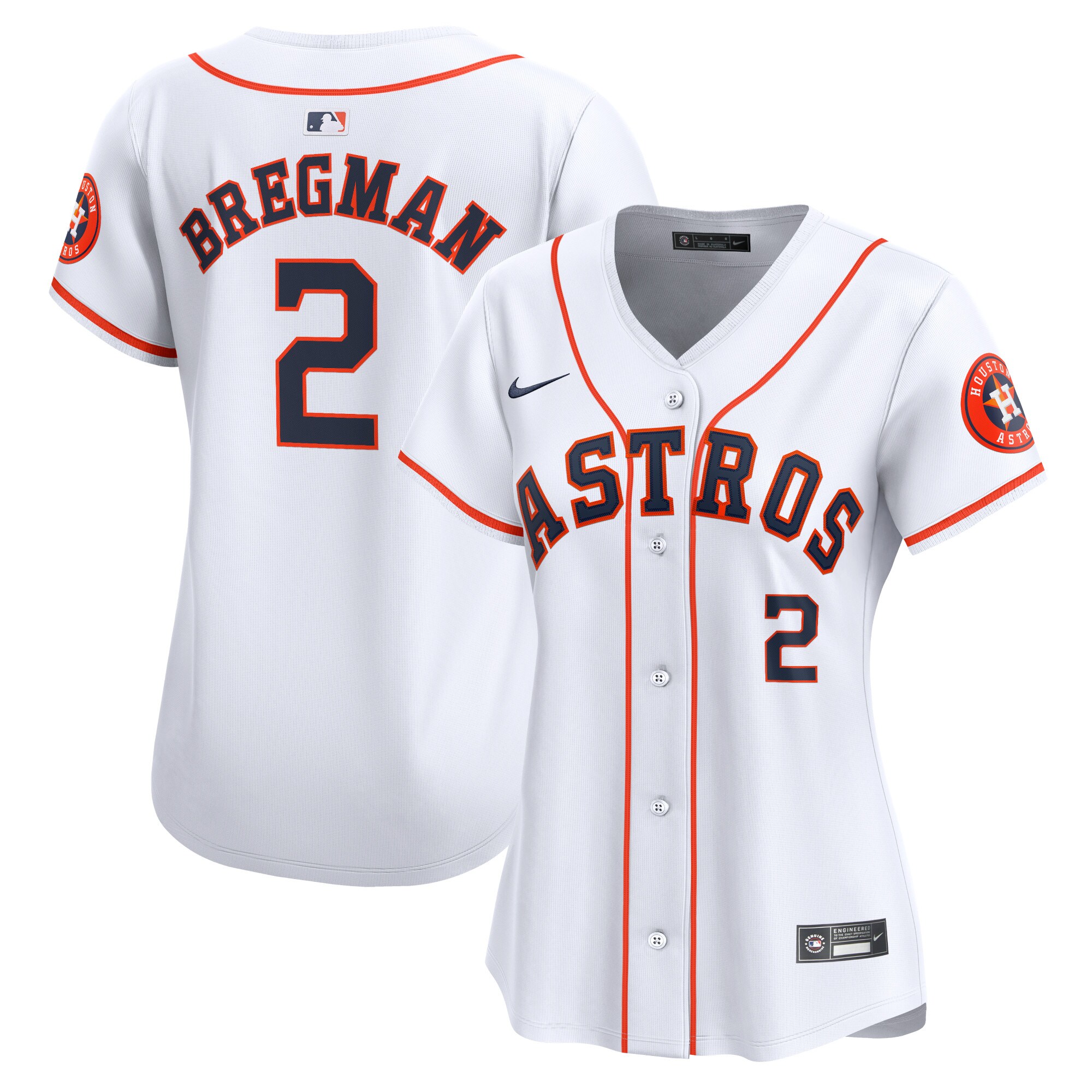 Houston Astros Alex Bregman White Home Limited Player MLB Jersey Women's