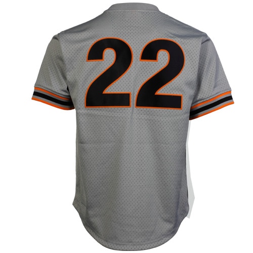 Mitchell Ness Will Clark San Francisco Giants 1989 Cooperstown Collection Batting Practice Gray MLB Jersey Men's