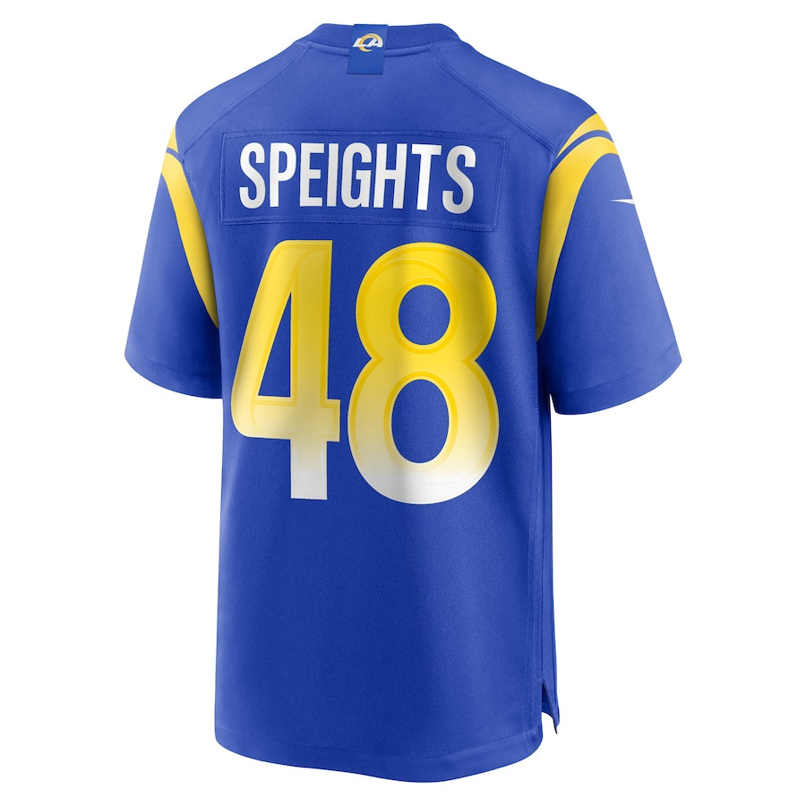 Omar Speights 48 Los Angeles Rams Game Royal NFL Jersey Men's