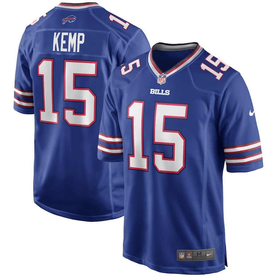 Jack Kemp 15 Buffalo Bills Game Retired Royal NFL Jersey Men's