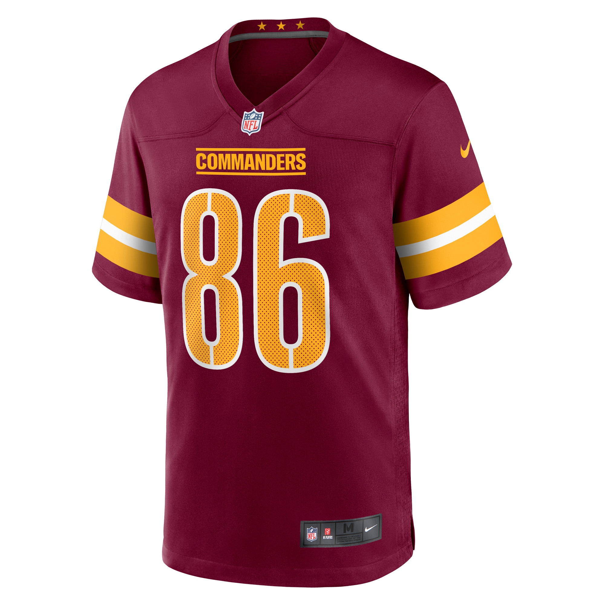 Washington Commanders Zach Ertz Burgundy Game NFL Jersey Men's
