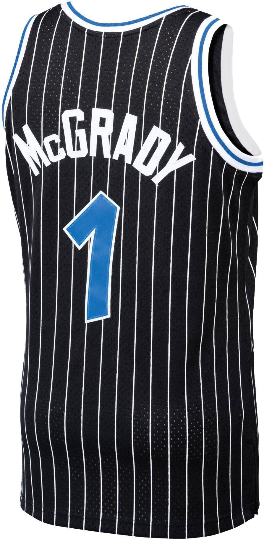 Mitchell Ness Orlando Magicc Tracy Mcgrady 1 Swingman Black NBA Jersey Men's