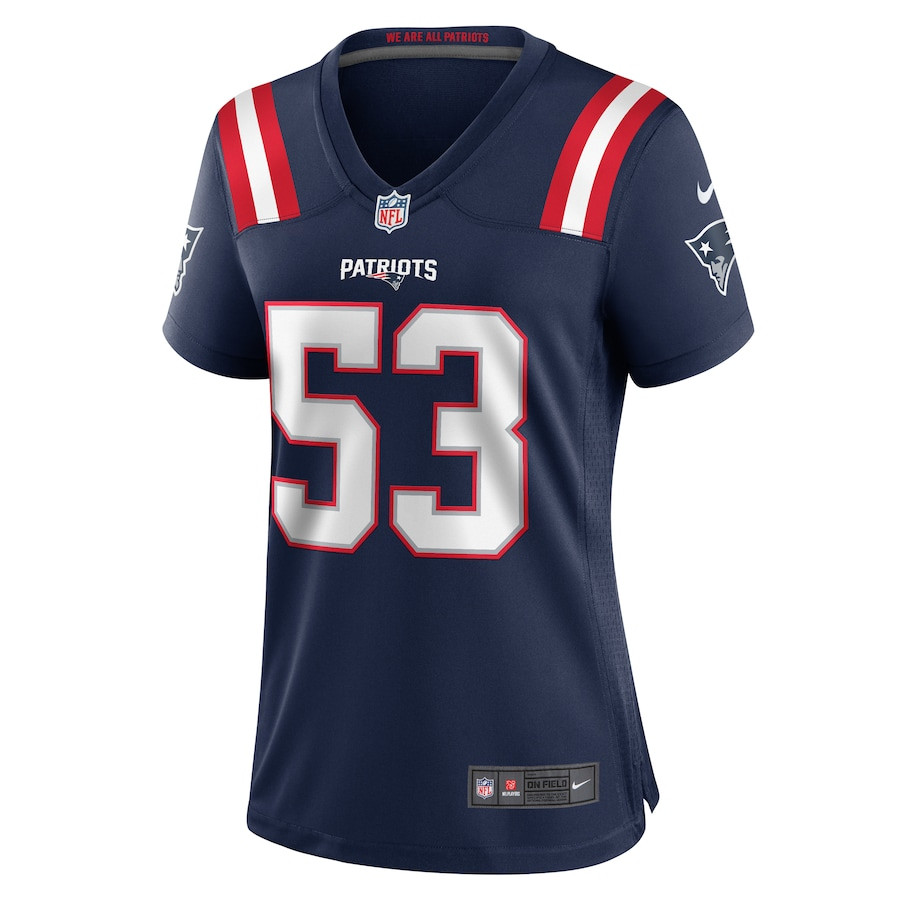 Christian Elliss 53 New England Patriots Team Game Navy NFL Jersey Women's