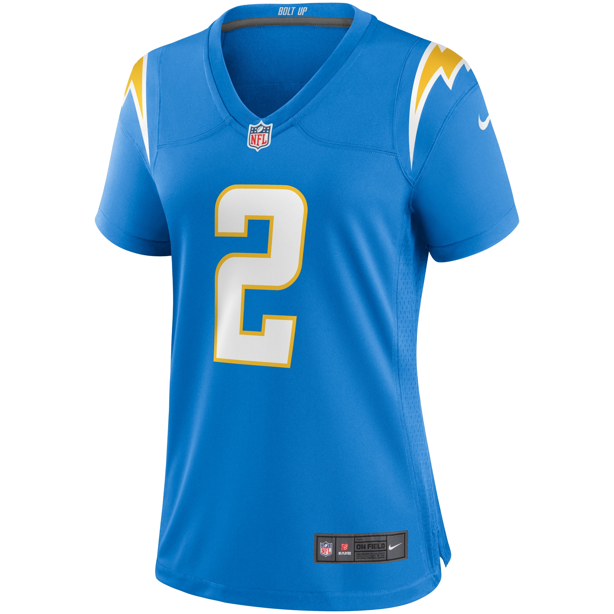 Los Angeles Chargers Easton Stick Powder Blue Game NFL Jersey Women's