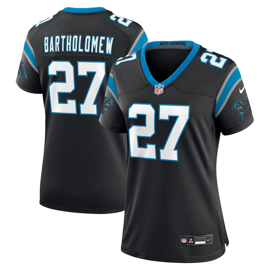Shemar Bartholomew 27 Carolina Panthers Game Black NFL Jersey Women's