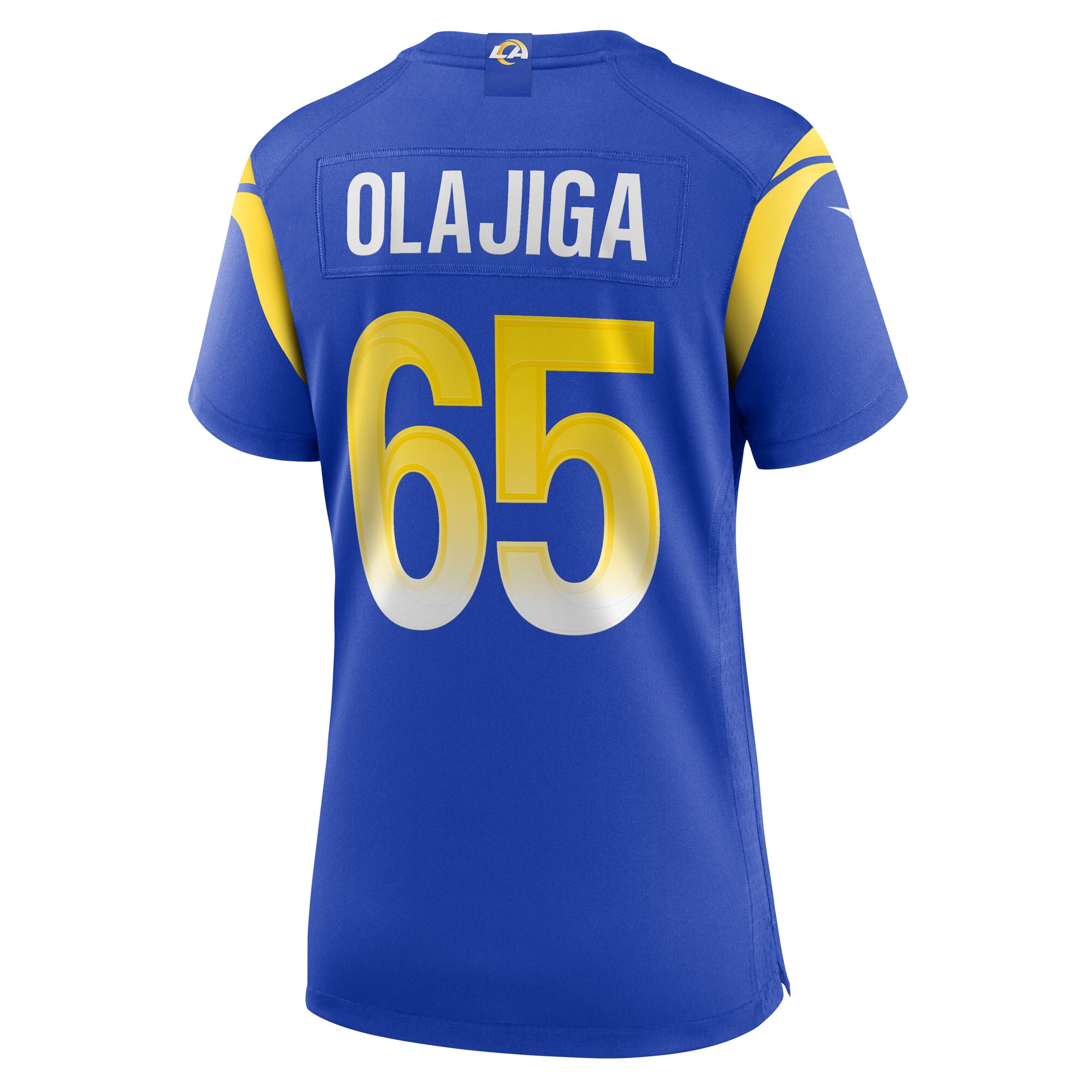Los Angeles Rams David Olajiga Royal Game NFL Jersey Women's