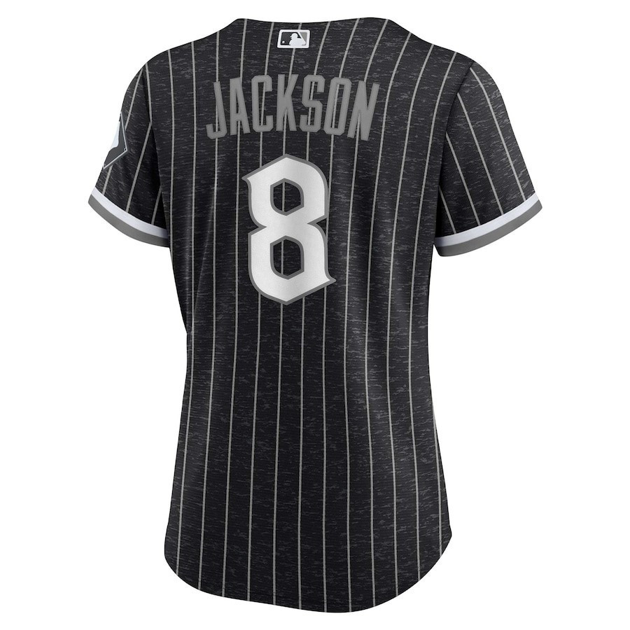 Bo Jackson 8 Chicago White Sox City Connect Player Black MLB Jersey Women's