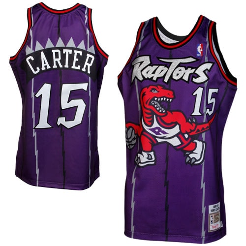 Mitchell Ness Vince Carter Toronto Raptors 1998-1999 Throwback Purple NBA Jersey Men's