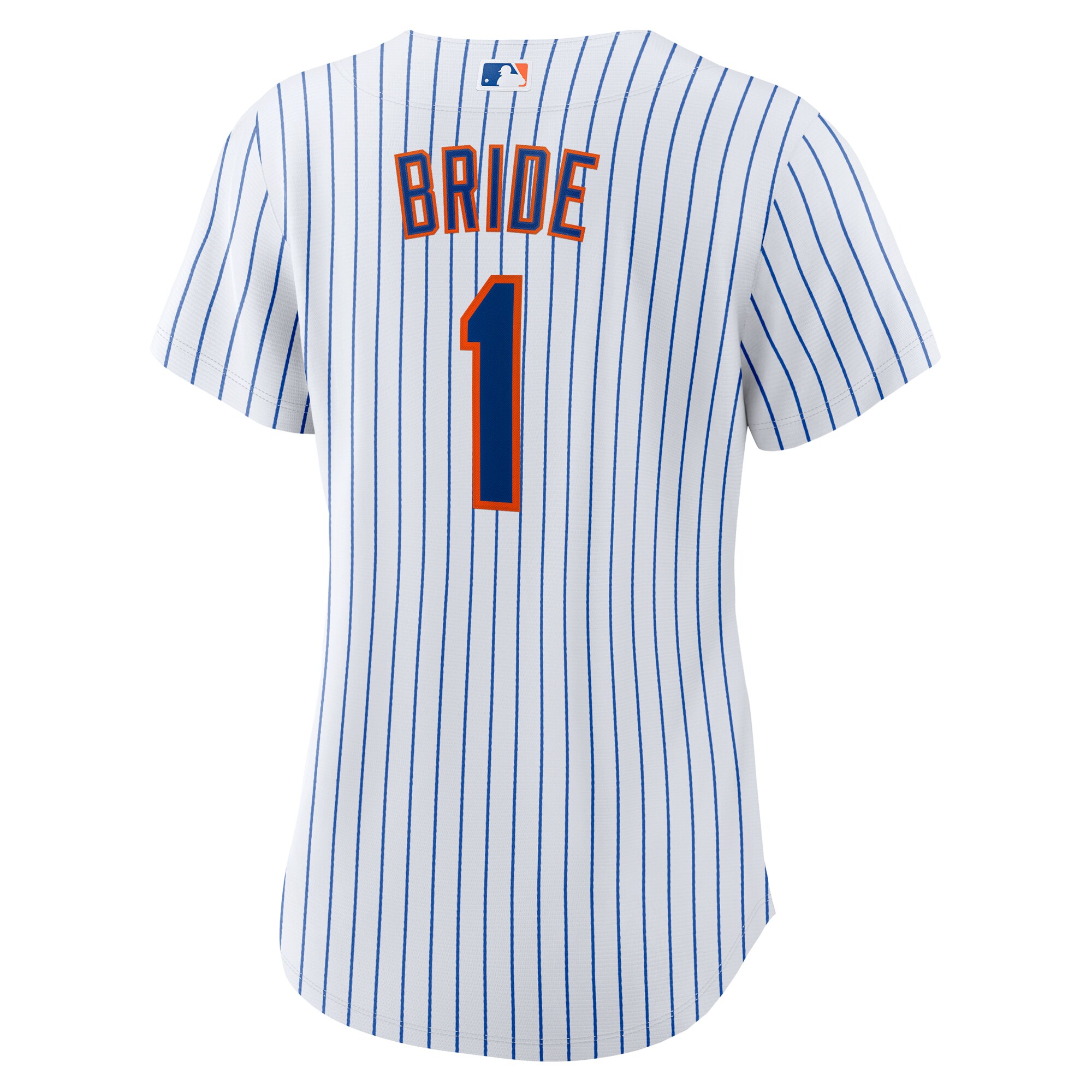 New York Mets White #1 Bride Home MLB Jersey Women's