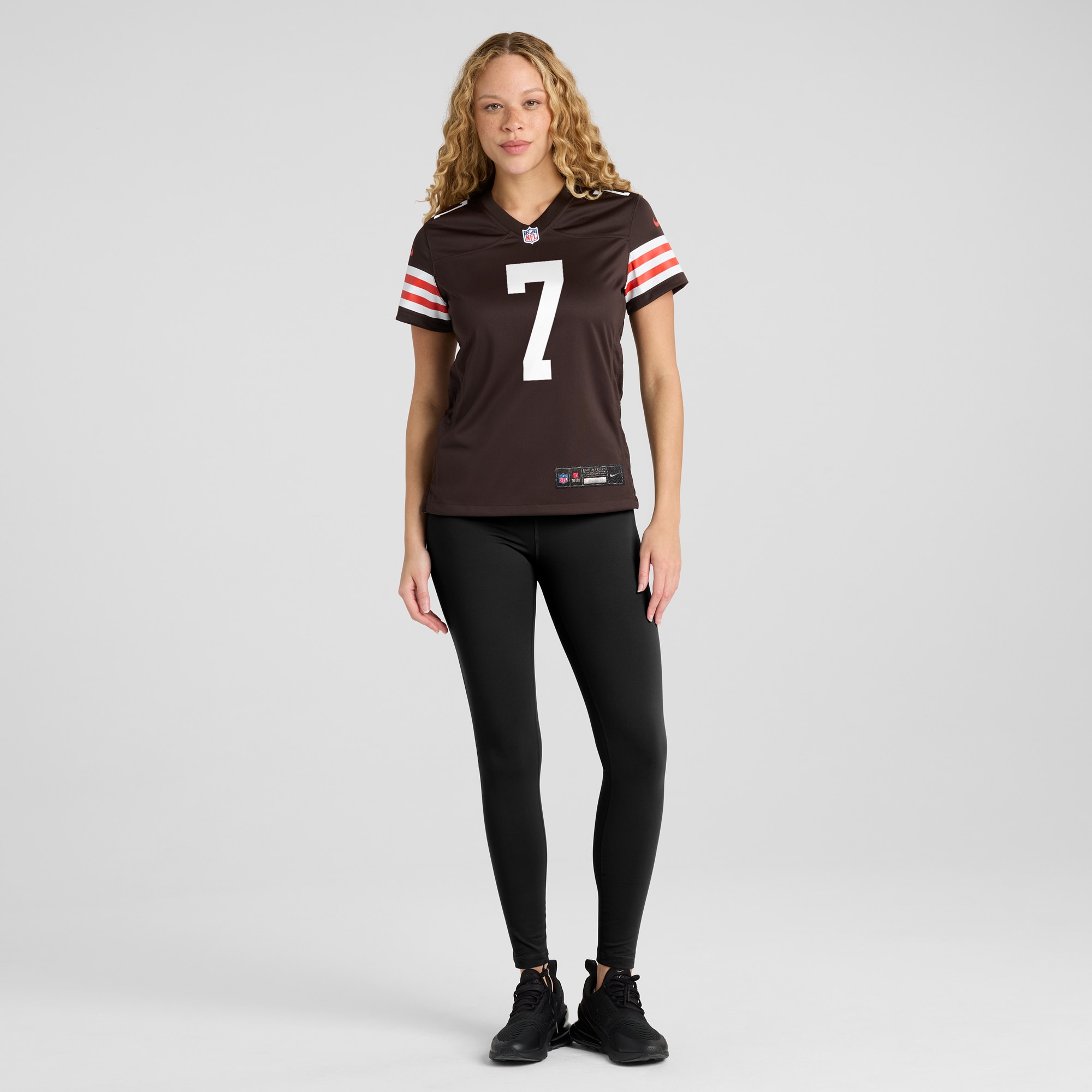 Cleveland Browns Dustin Hopkins Brown Team Game NFL Jersey Women's