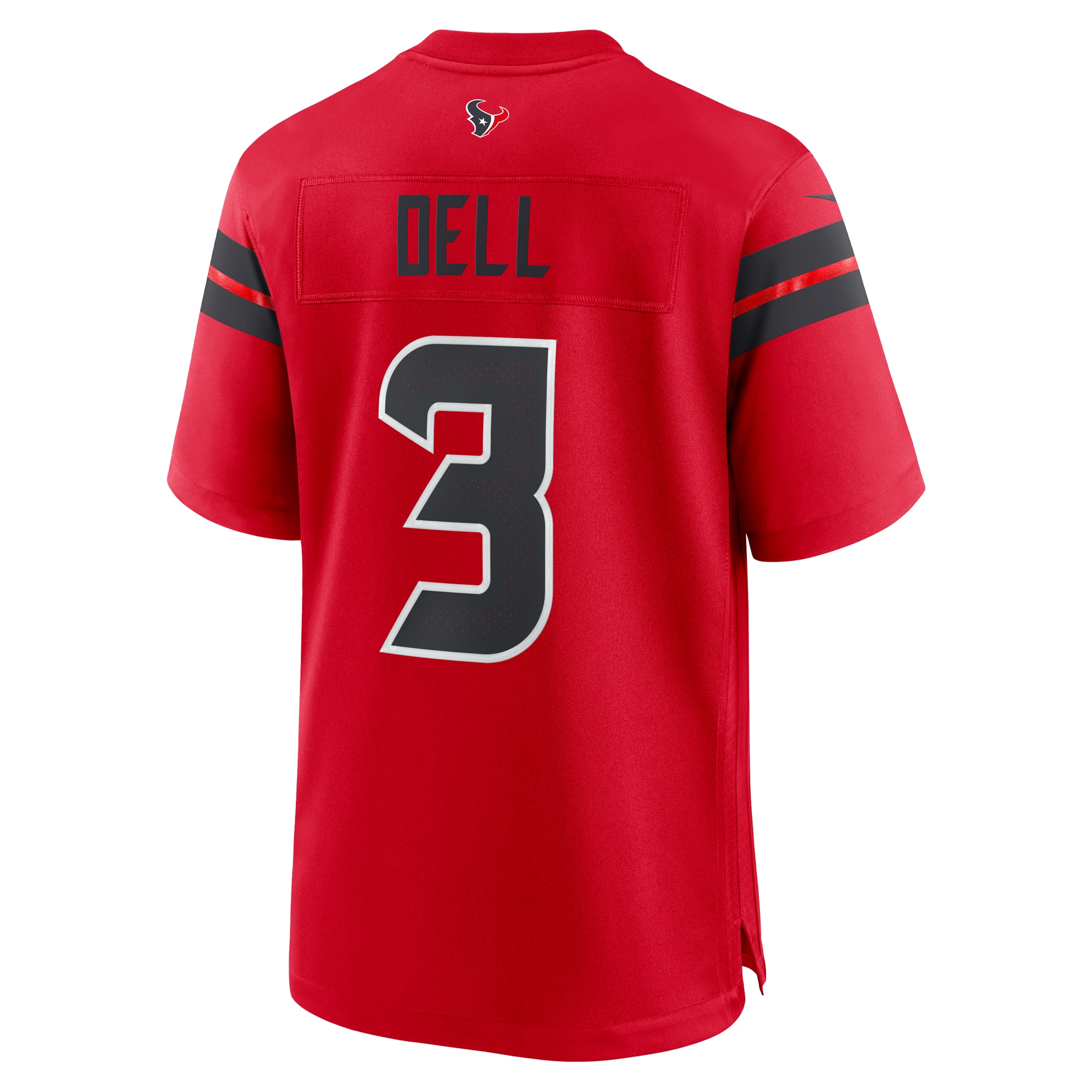 Houston Texans Tank Dell Red Alternate Game NFL Jersey Men's