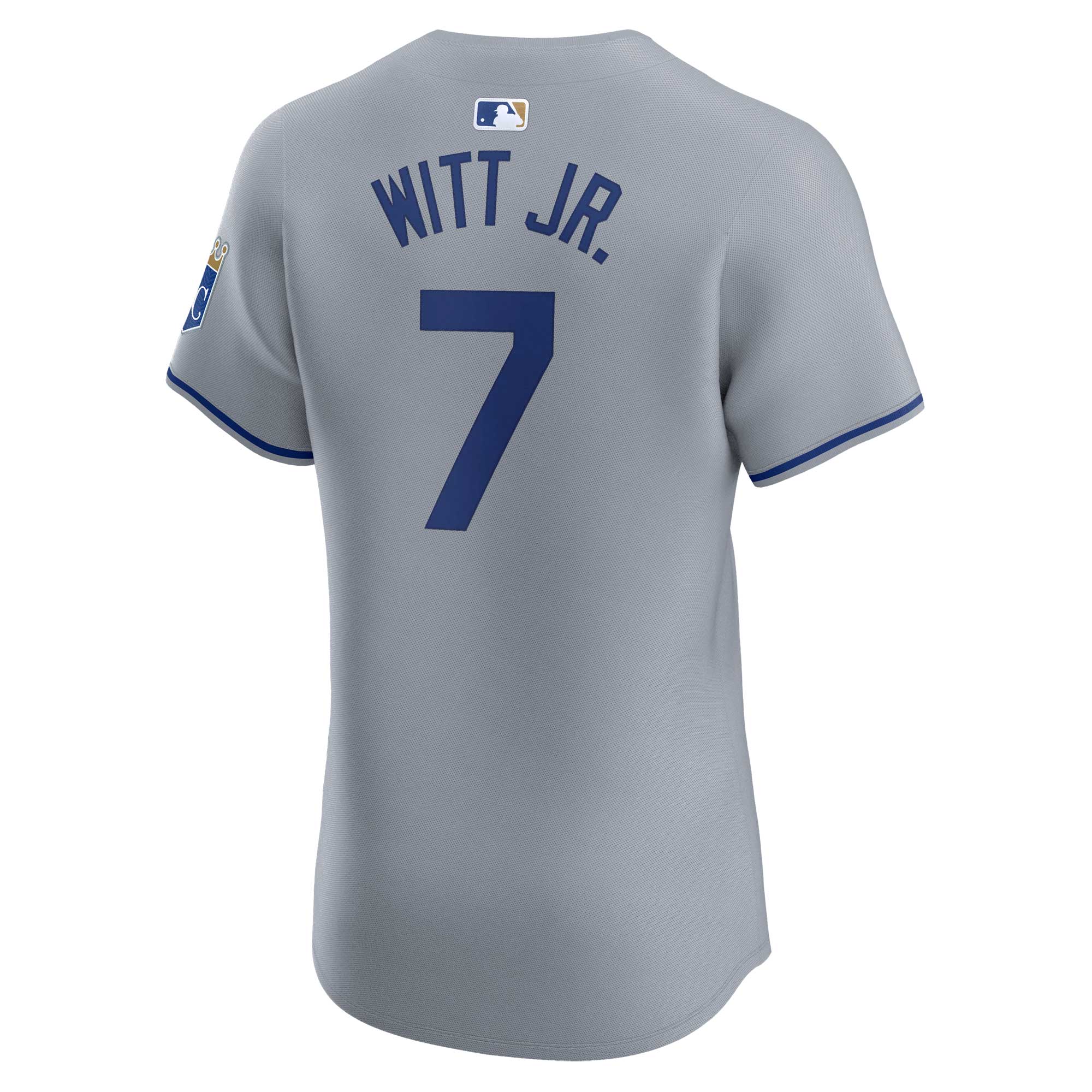 Kansas City Royals Bobby Witt Jr. Gray Road Elite Player MLB Jersey Men's