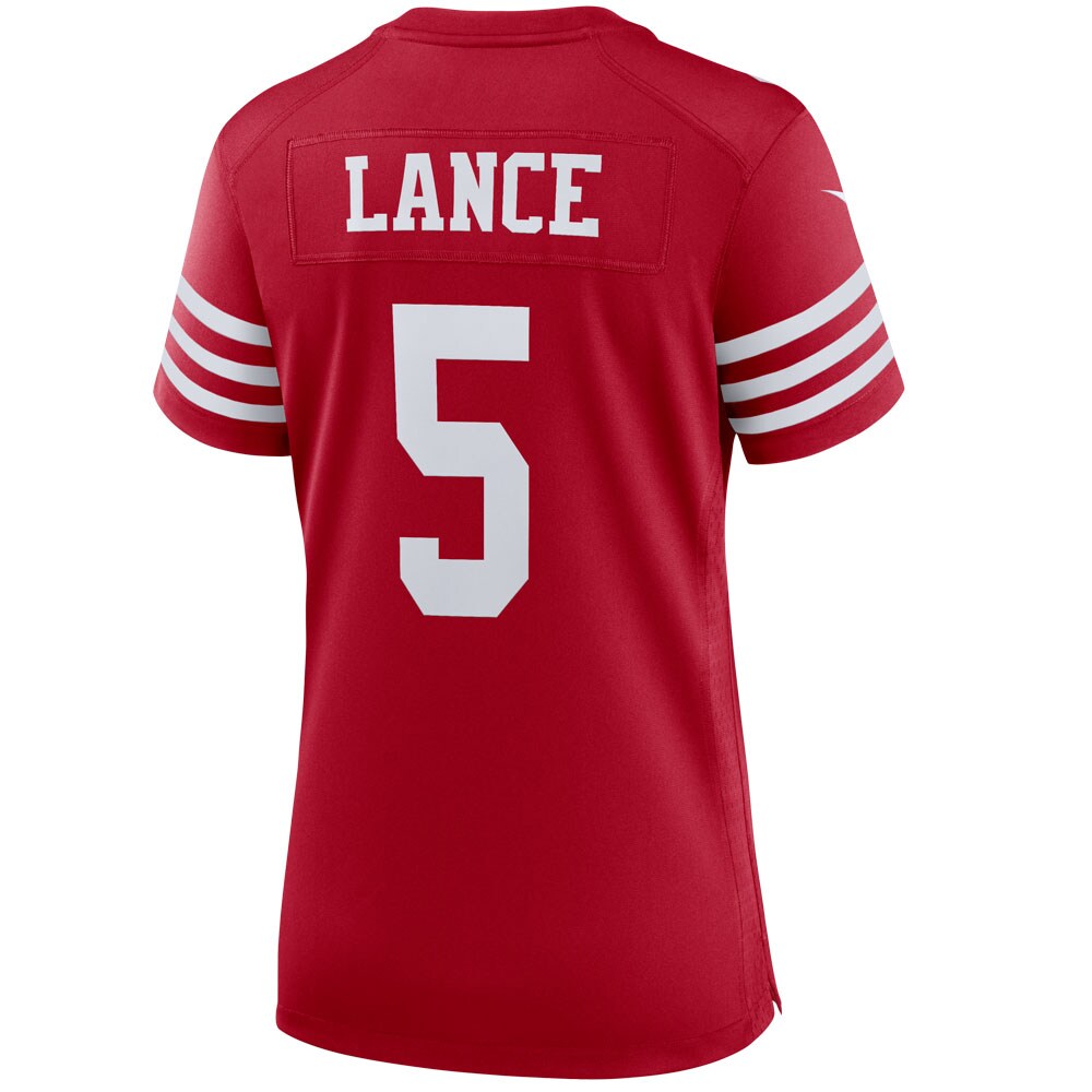 San Francisco 49ers Trey Lance Scarlet Player NFL Jersey Women's