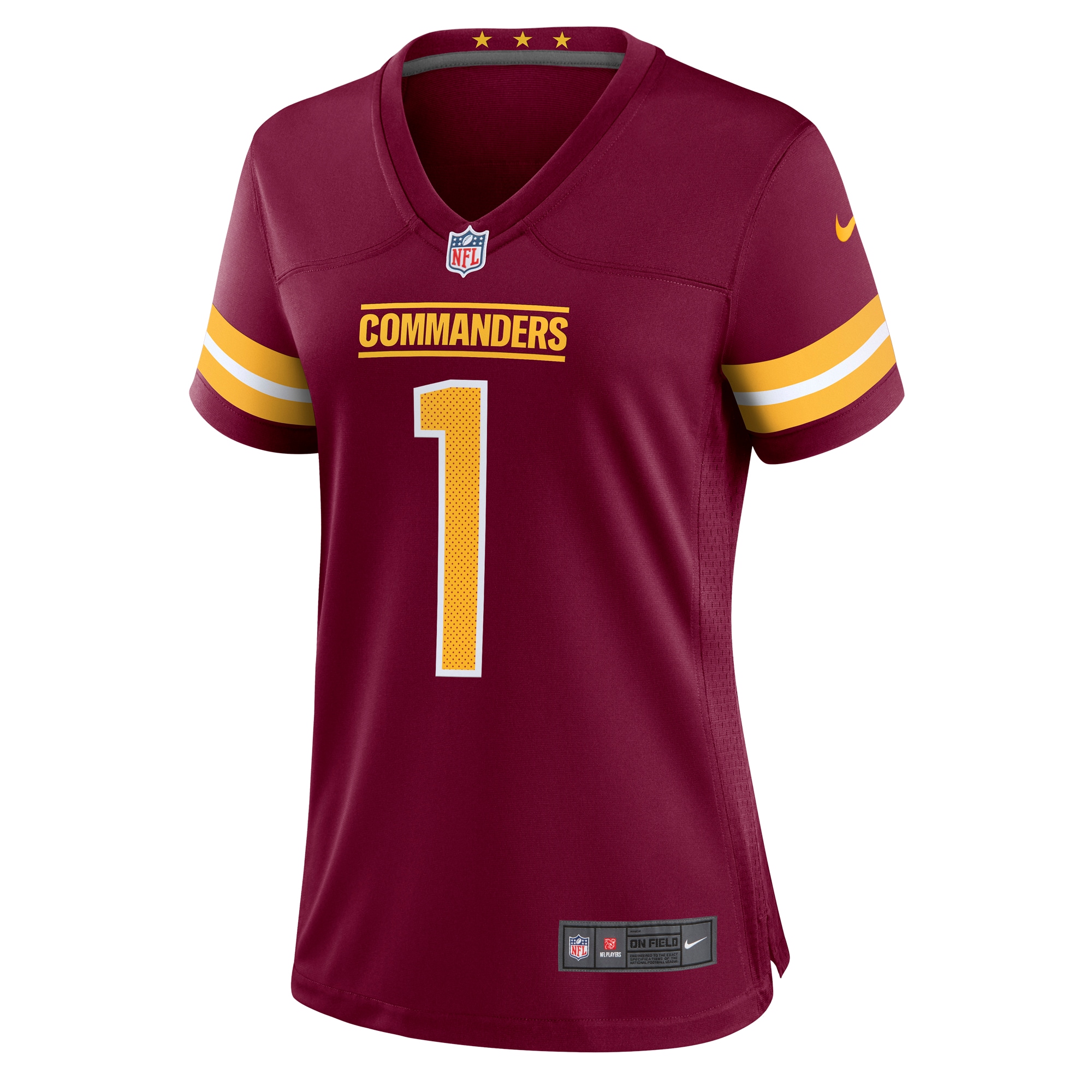 Washington Commanders Number 1 Mom Burgundy Game NFL Jersey Women's