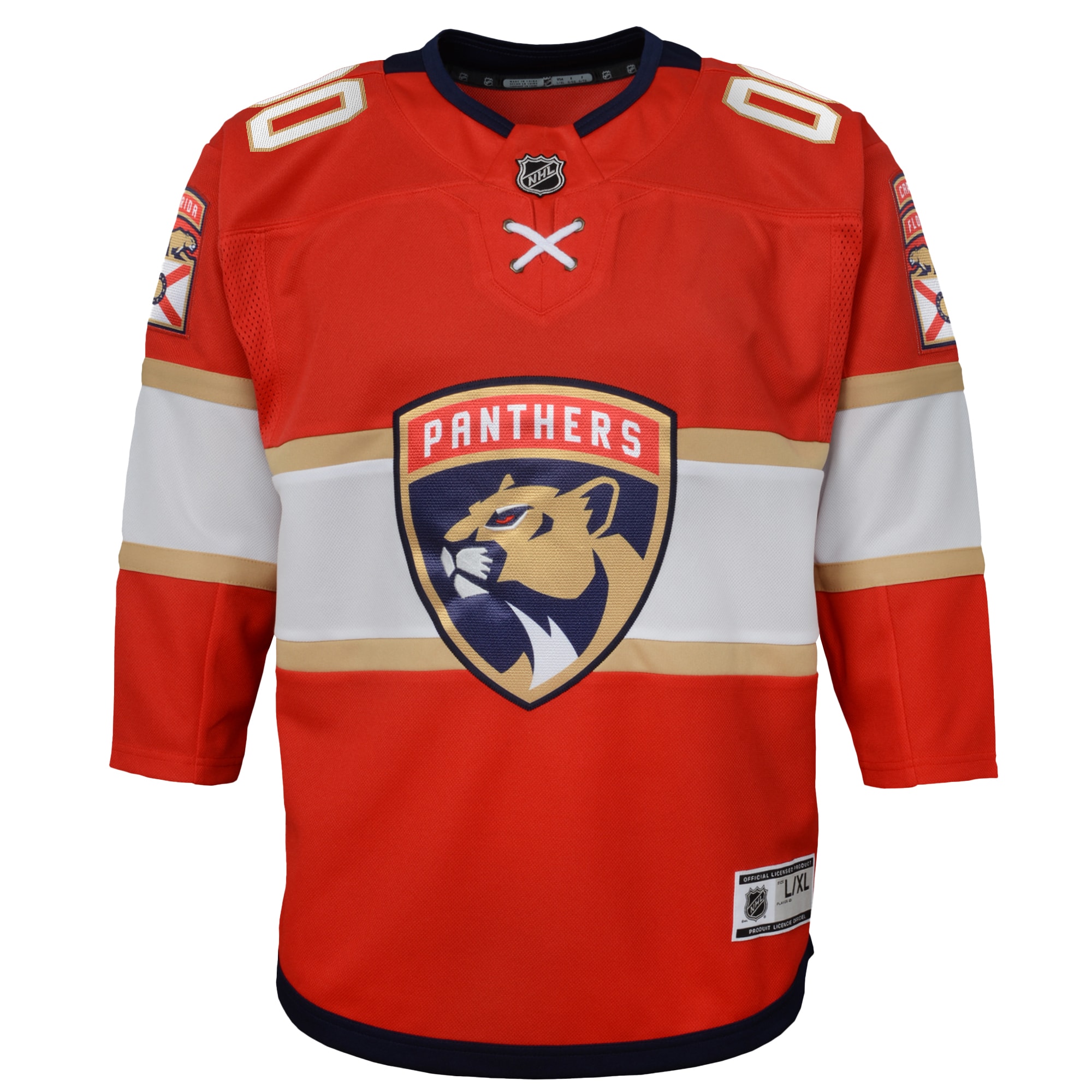 Florida Panthers Red Home Premier Custom NHL Jersey Youth