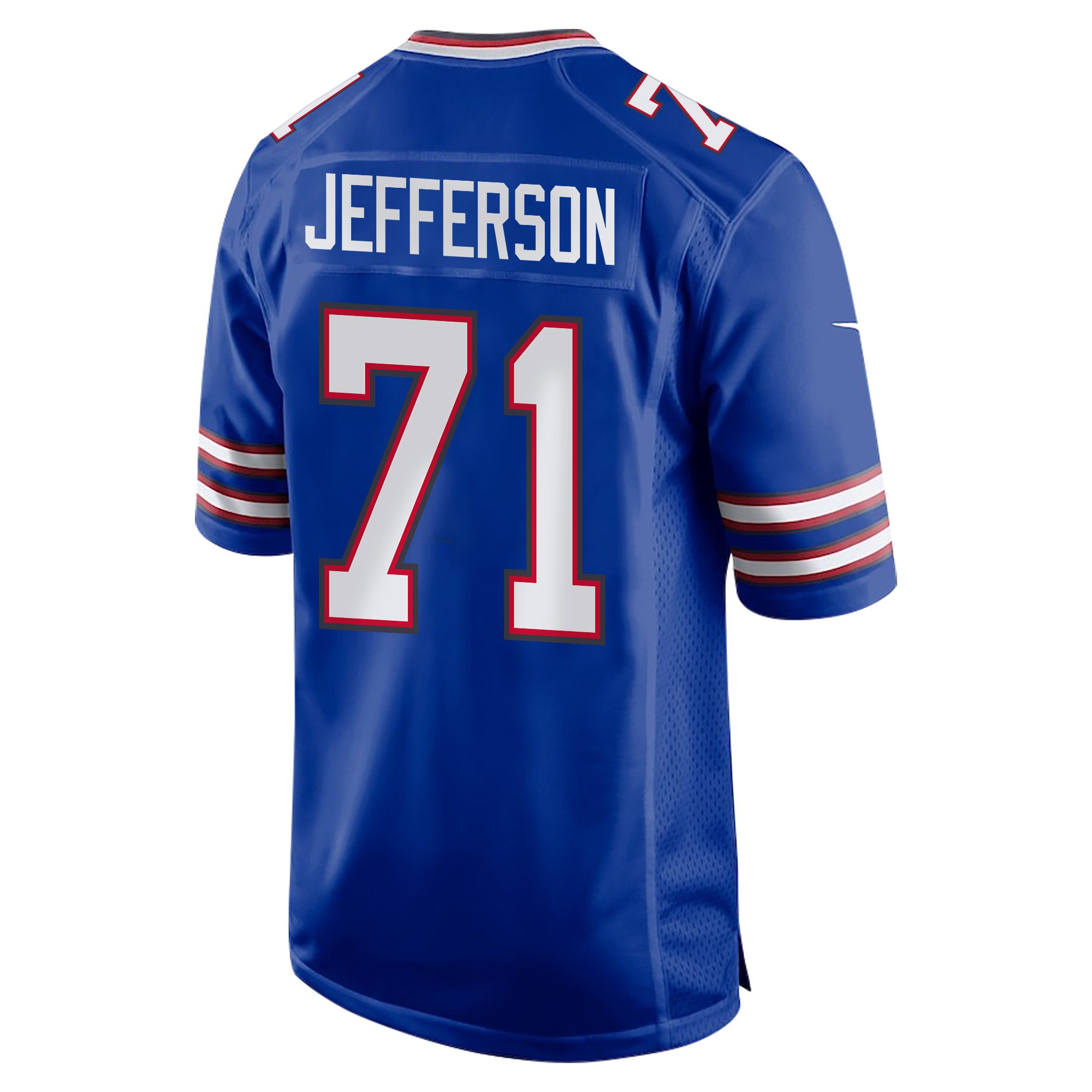 Quinton Jefferson 71 Buffalo Bills Super Bowl LIX Champions Patch New Orleans The Ultimate Showdown' EMBROIDERED Game Royal NFL Jersey Men's